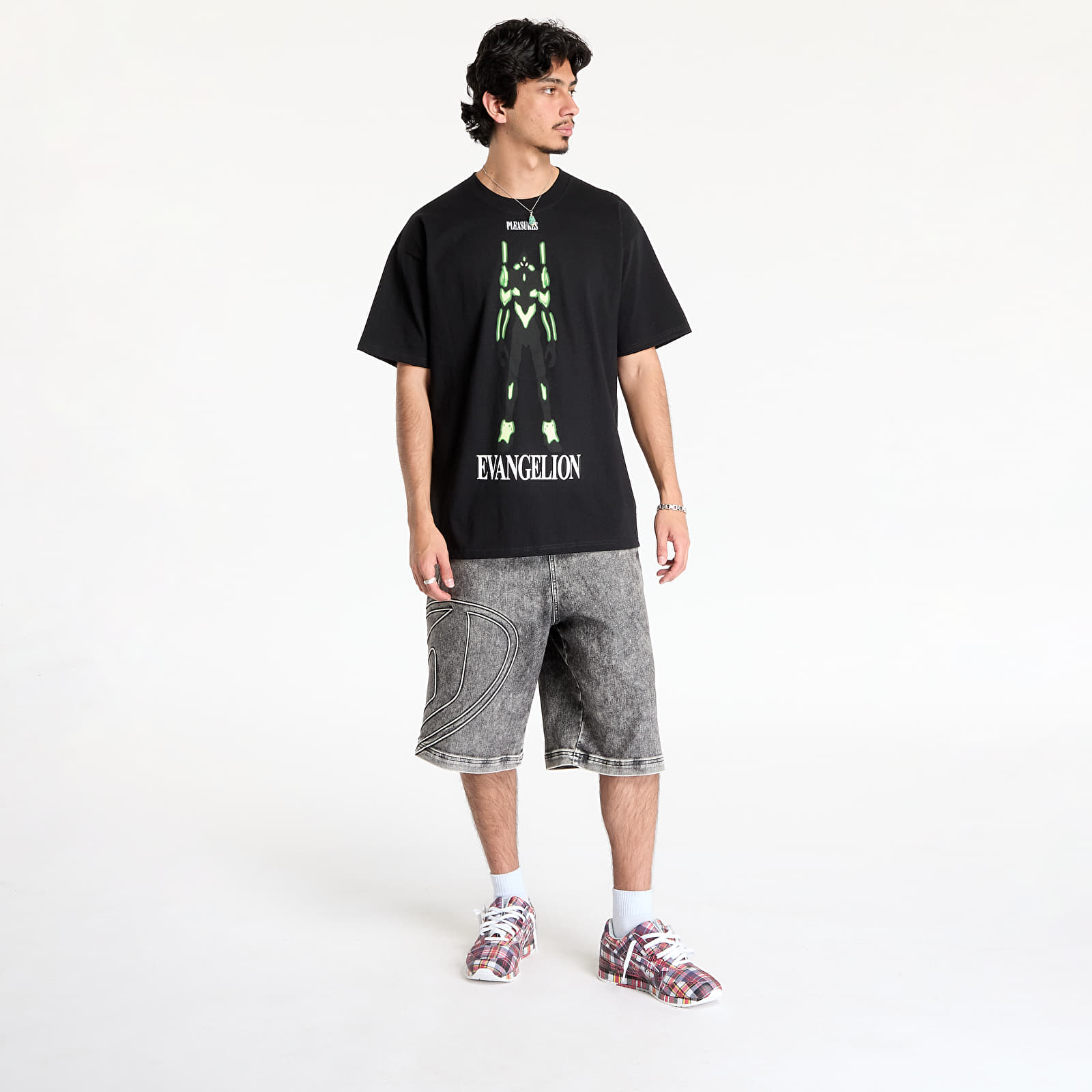 T-Shirts Männer PLEASURES Eva 1 T-Shirt Black