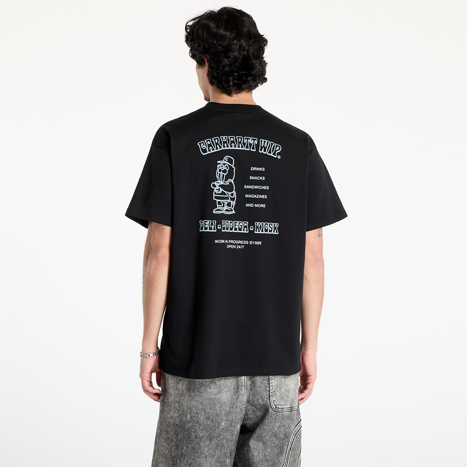 Camisetas hombre Carhartt WIP Short Sleeve Sandwich T-Shirt UNISEX Black