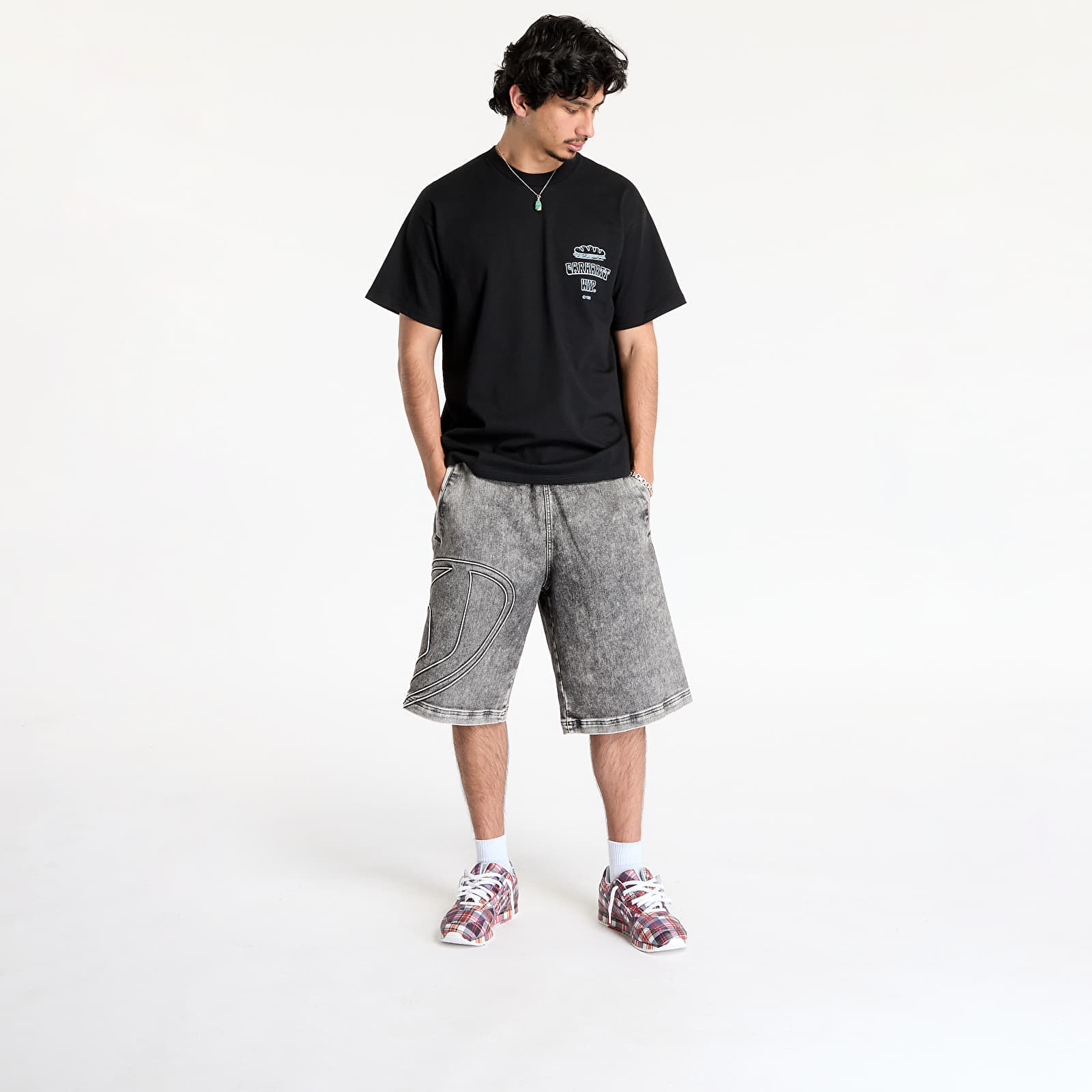 T-shirt Carhartt WIP Short Sleeve Sandwich T-Shirt UNISEX Black XS