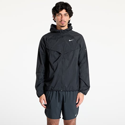 Coupe-vent Nike Stride Men's Repel UV Running Jacket Black/ Black/ Reflective Silv