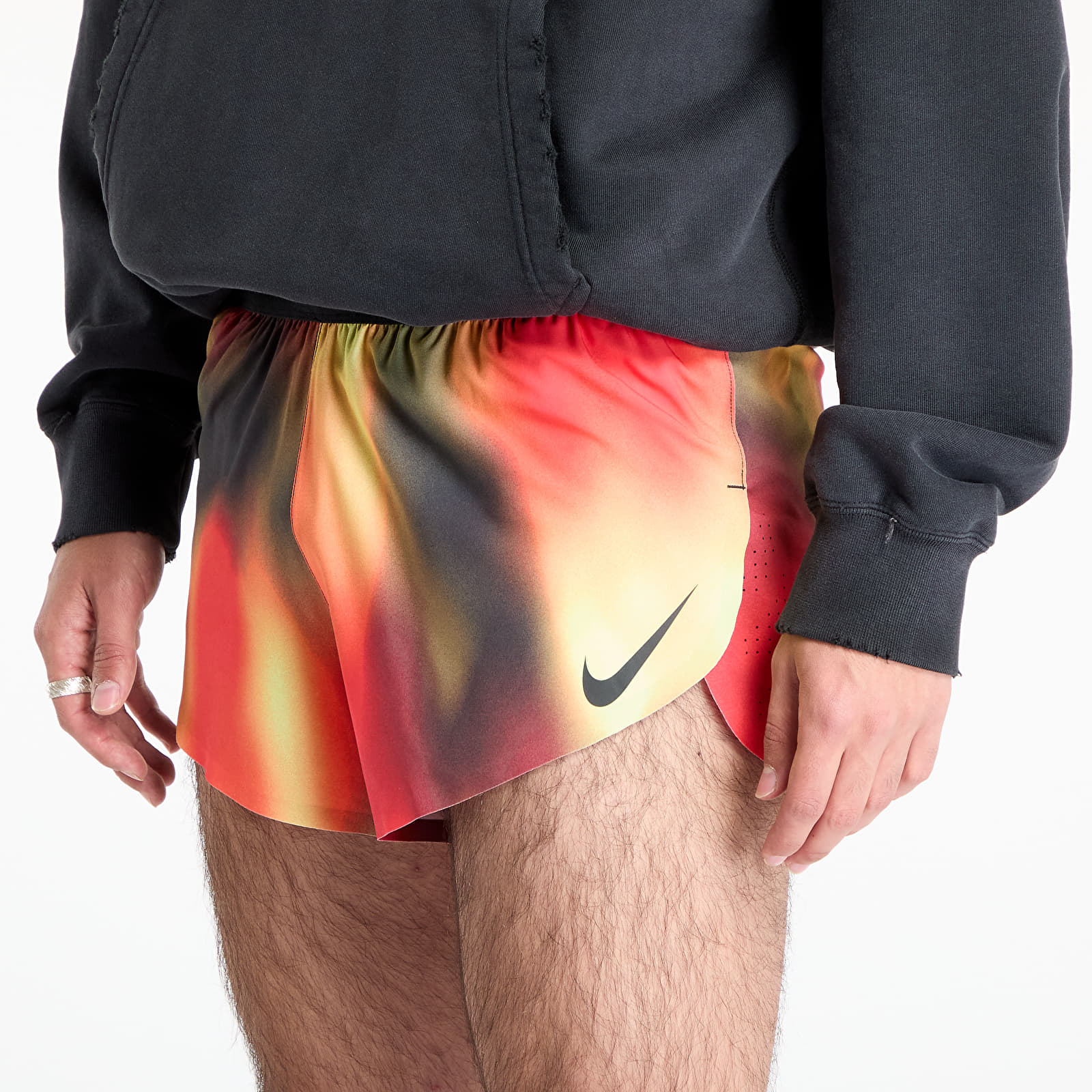 Pantalones cortos para hombre Nike AeroSwift Elite Entry Men's Dri-FIT ADV Running Shorts Lt Lemon Twist/ Lt Crimson/ Black/ Black