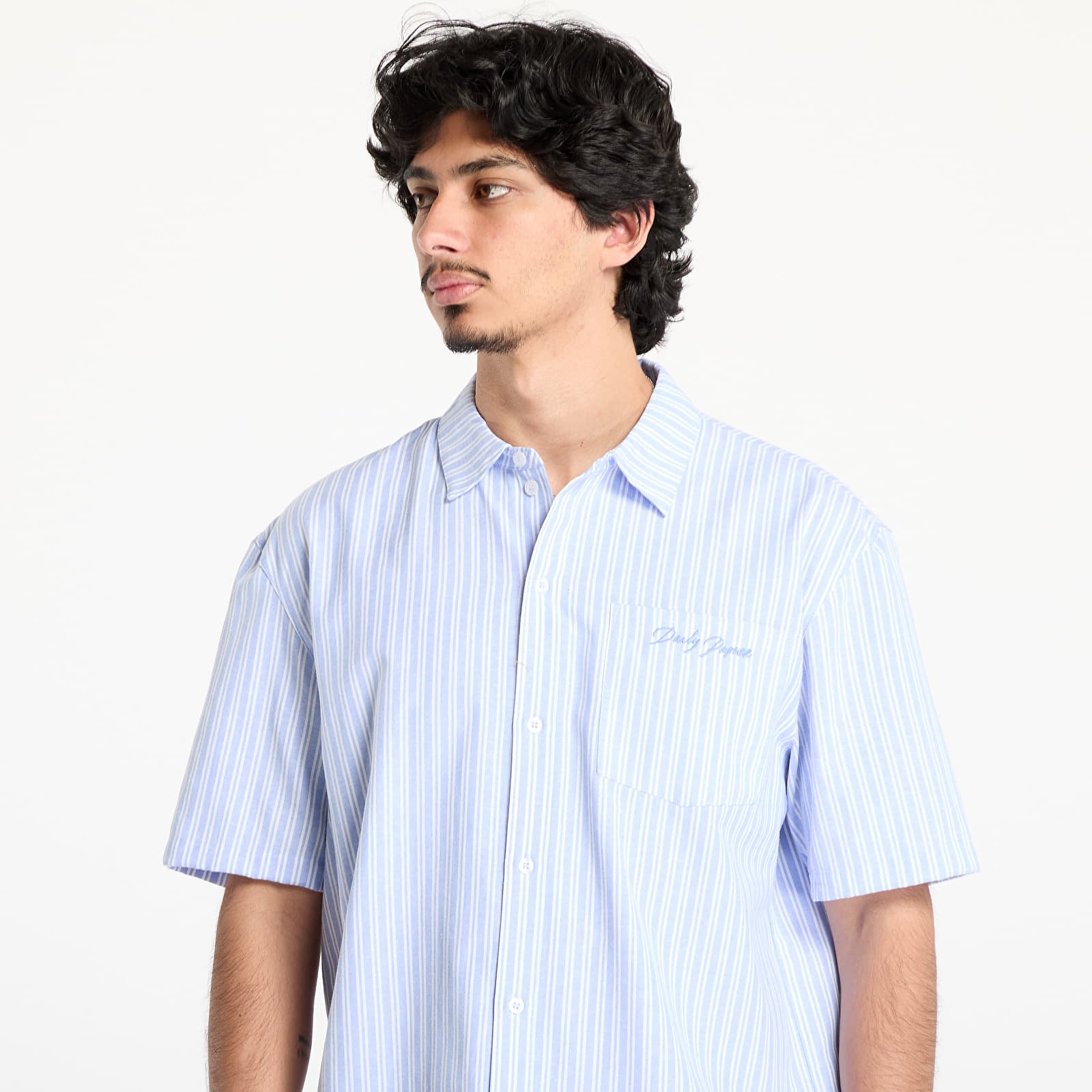 Camisas para hombre Daily Paper Stripe Short Sleeve Shirt UNISEX Stripe