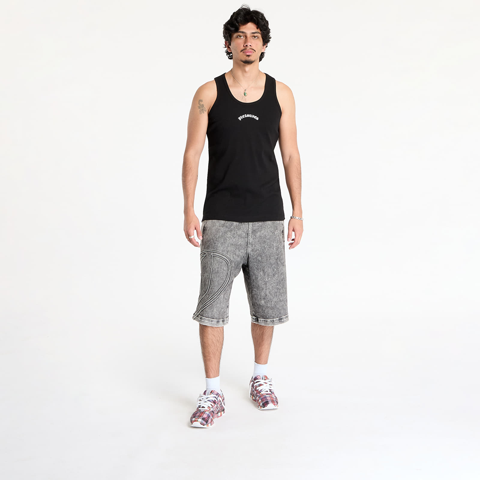 Pánske tielka PLEASURES Standard Tank Top 2 Pack Black/  White