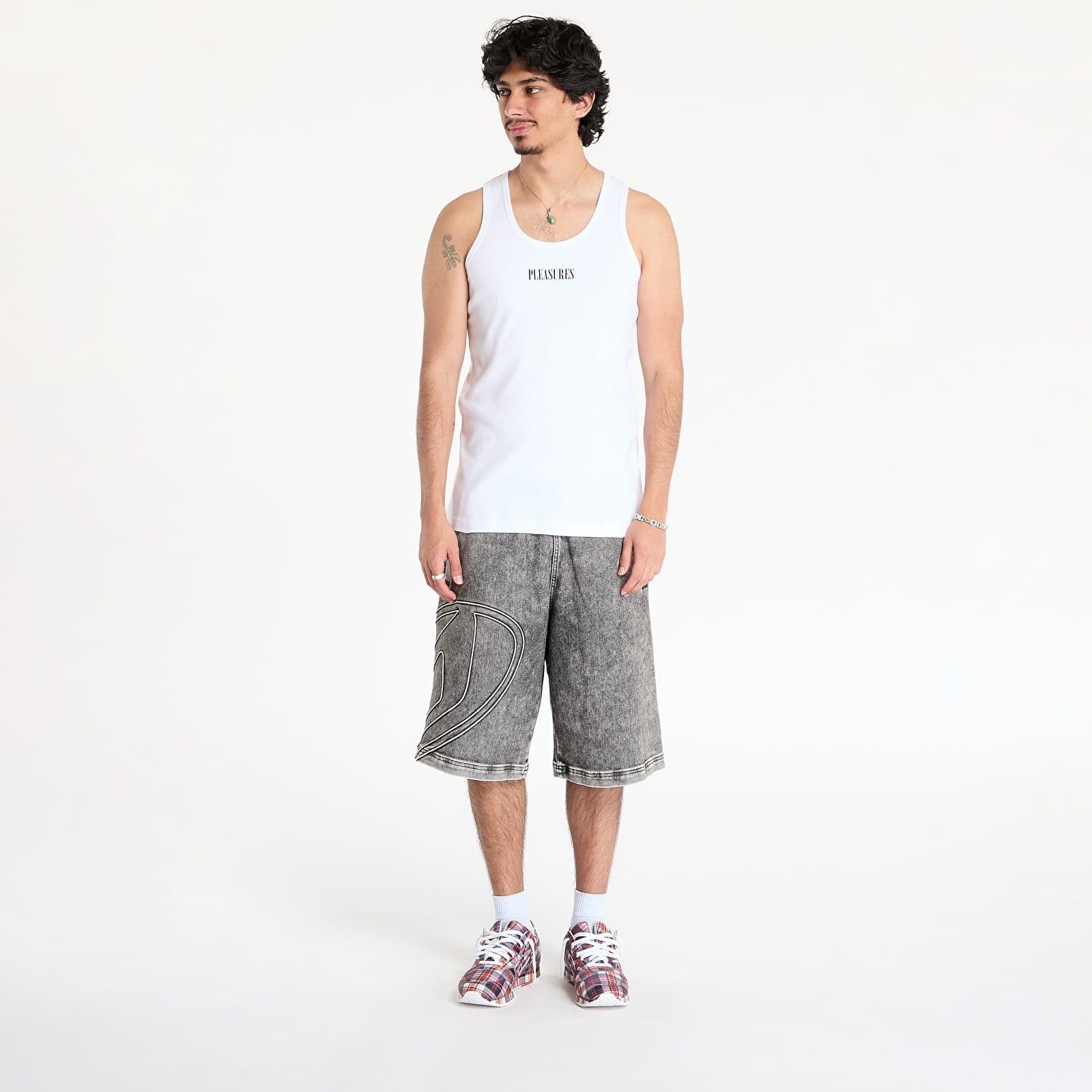 Pánske tielka PLEASURES Standard Tank Top 2 Pack Black/  White