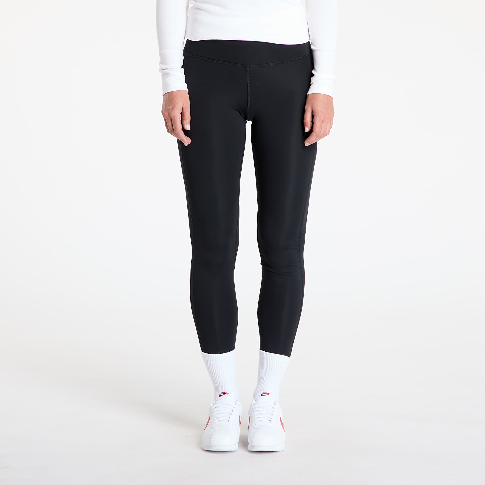 Mallas para mujer Nike Fast Women's Mid-Rise 7/8 Leggings Black
