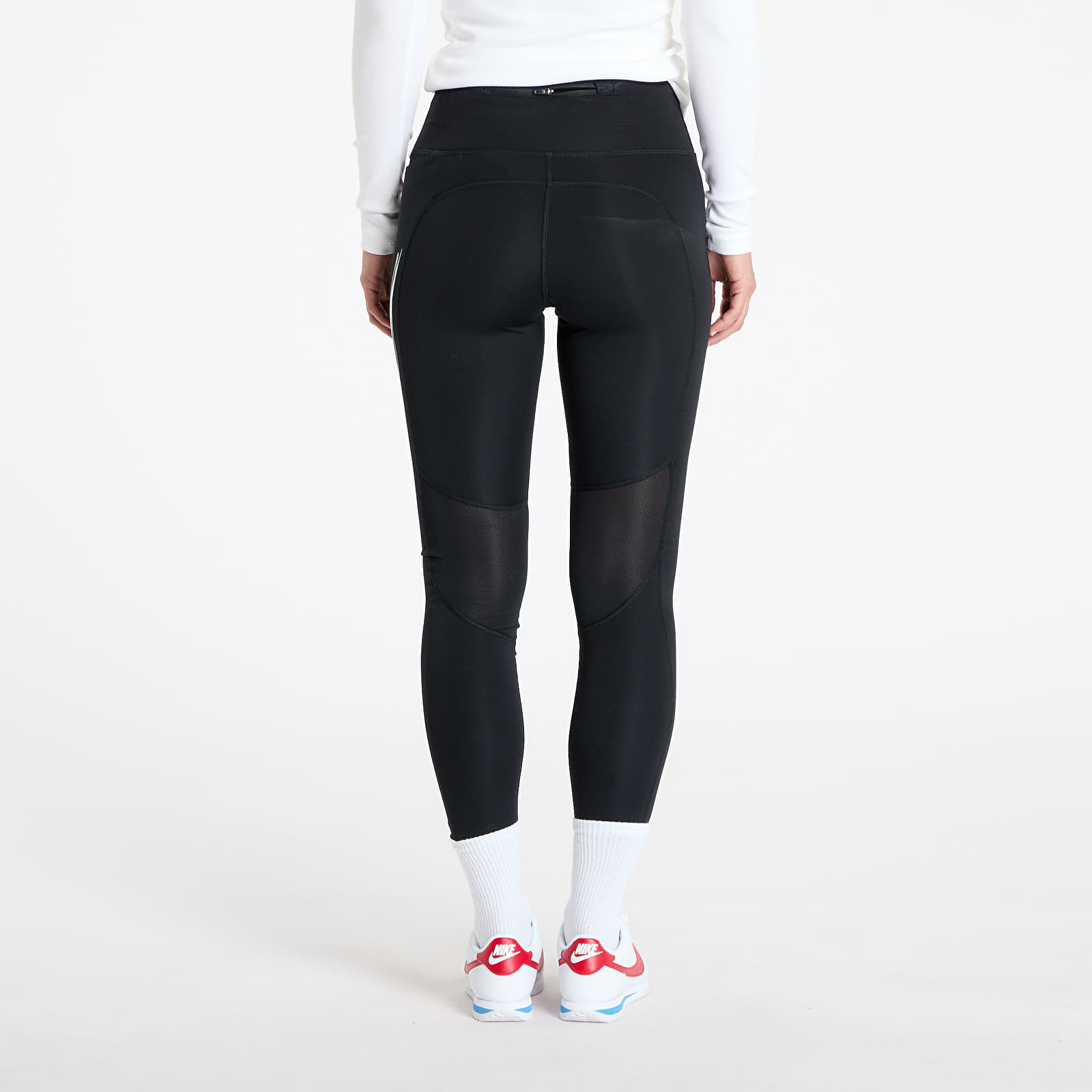 Mallas para mujer Nike Fast Women's Mid-Rise 7/8 Leggings Black