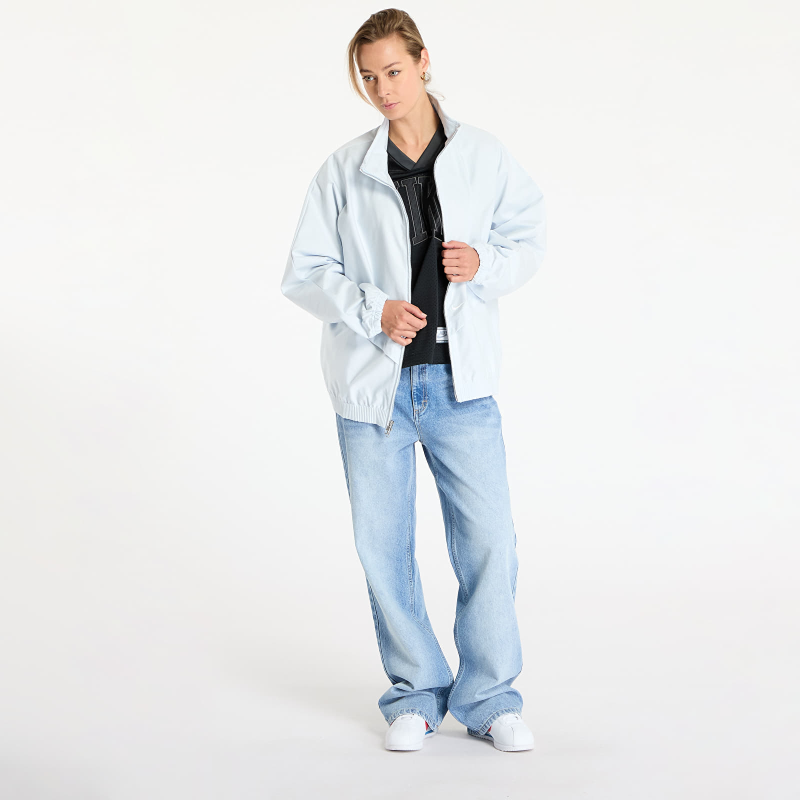 Chaquetas Nike Sportswear Collection Women's Oversized Windrunner Twill Jacket Blue Tint/ Blue Tint/ Sail