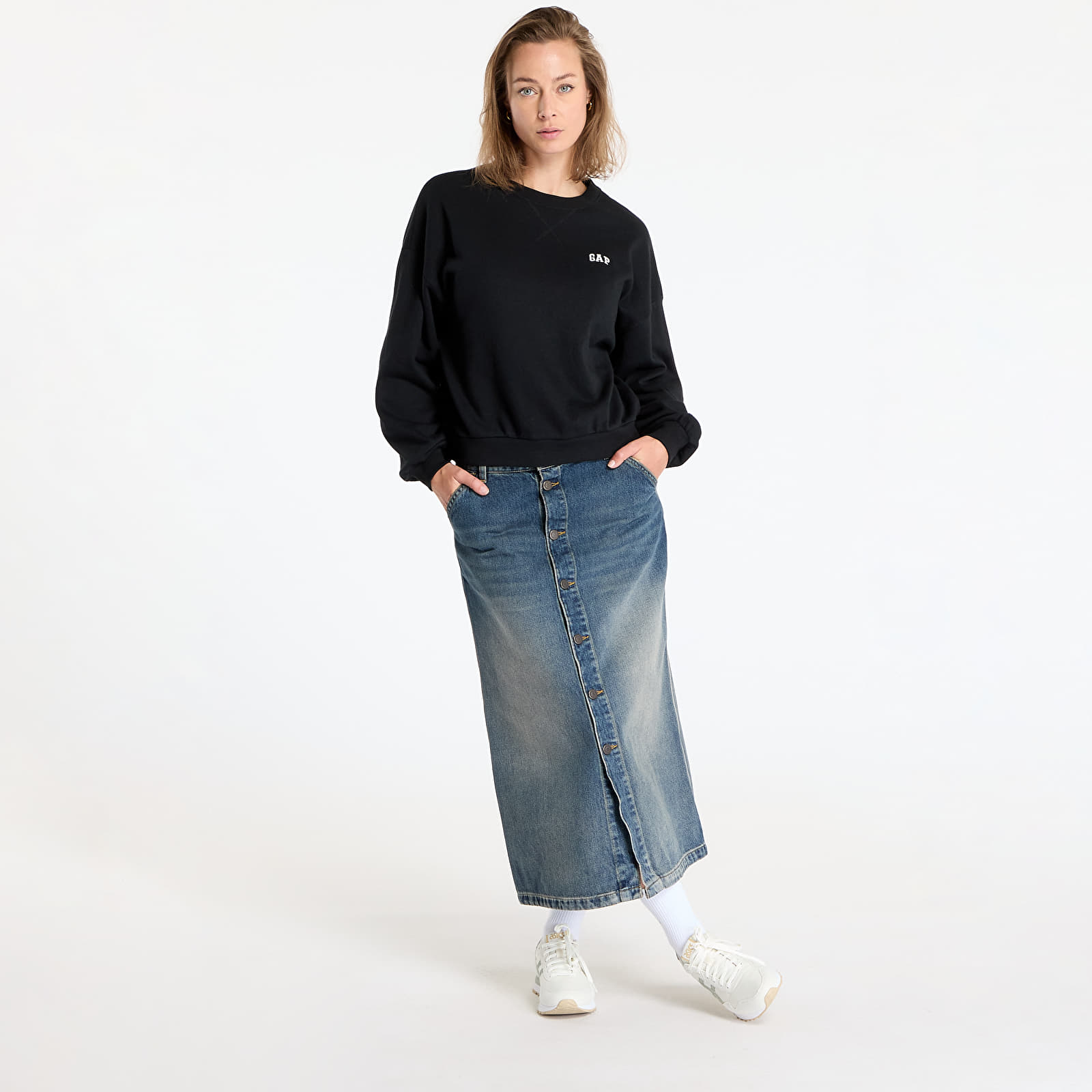 Sudaderas GAP Mini Logo Hoodie Black