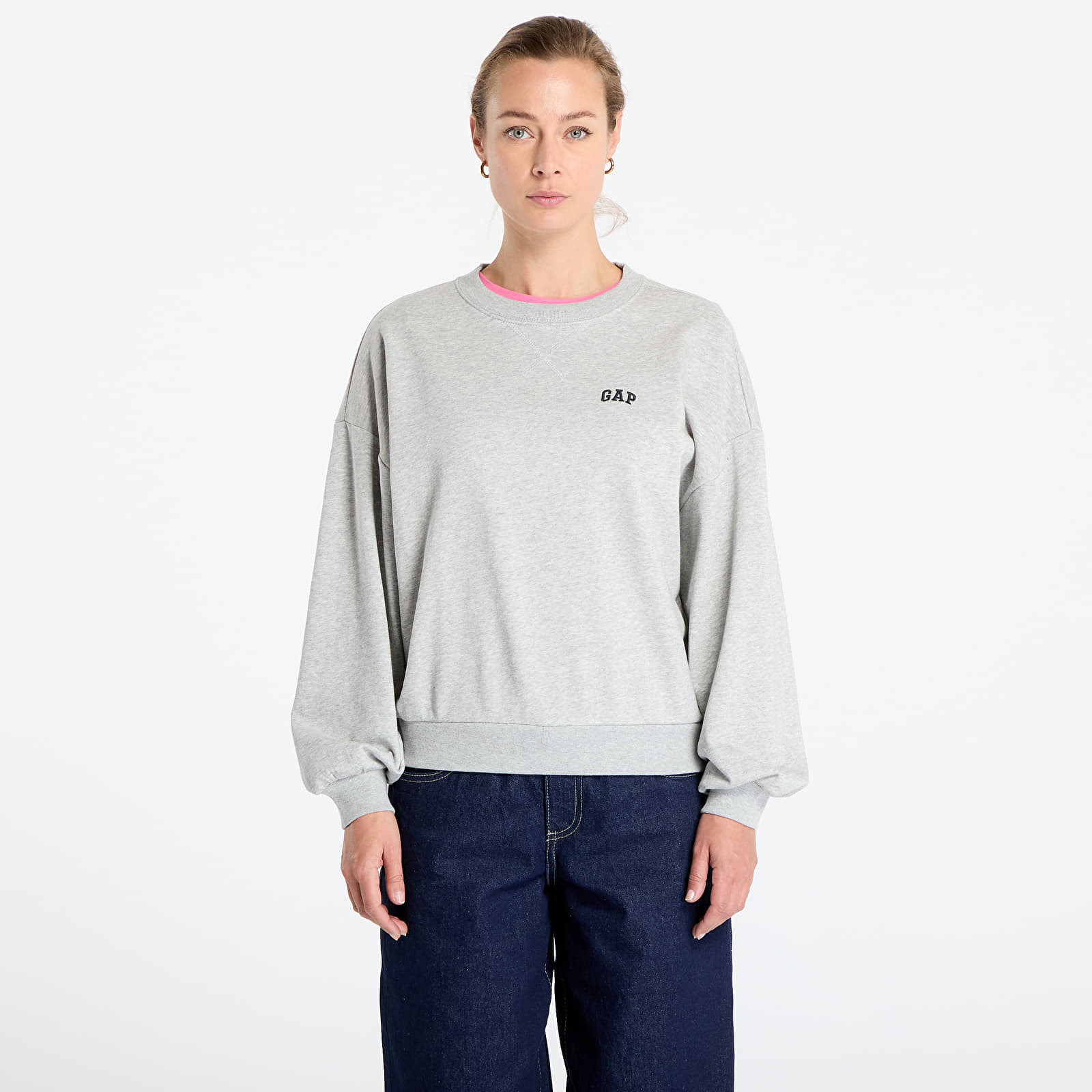 Sudaderas GAP Oversized Logo Hoodie Grey