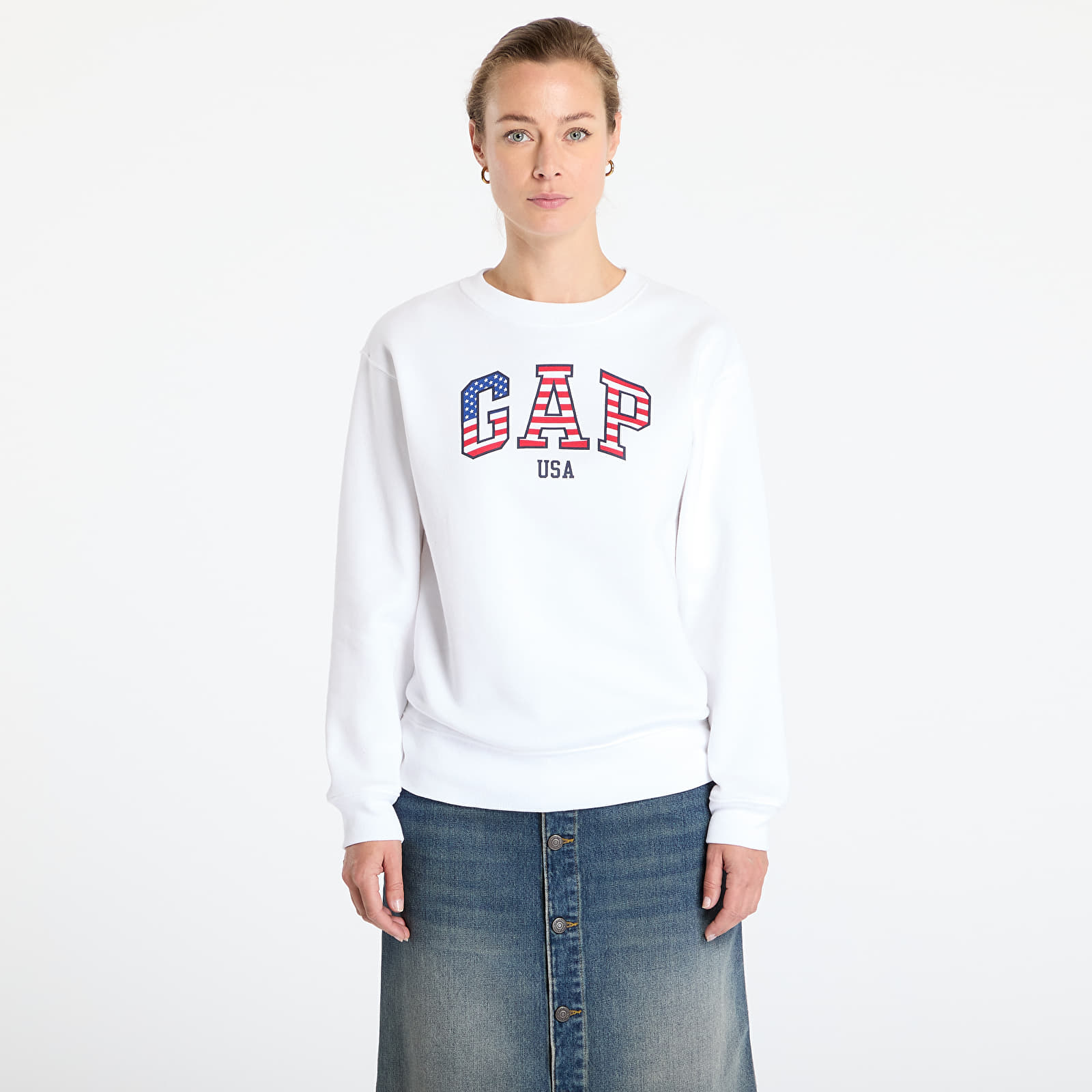 Sudaderas GAP USA Hoodie White