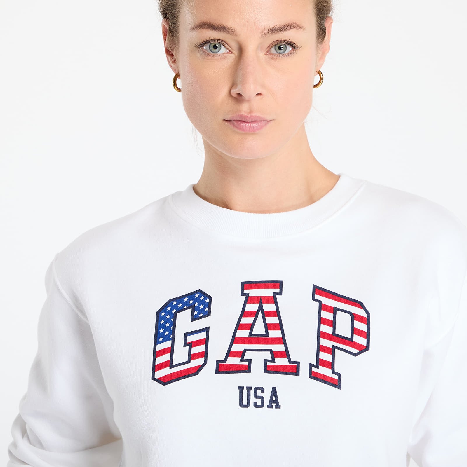 Sudaderas GAP USA Hoodie White
