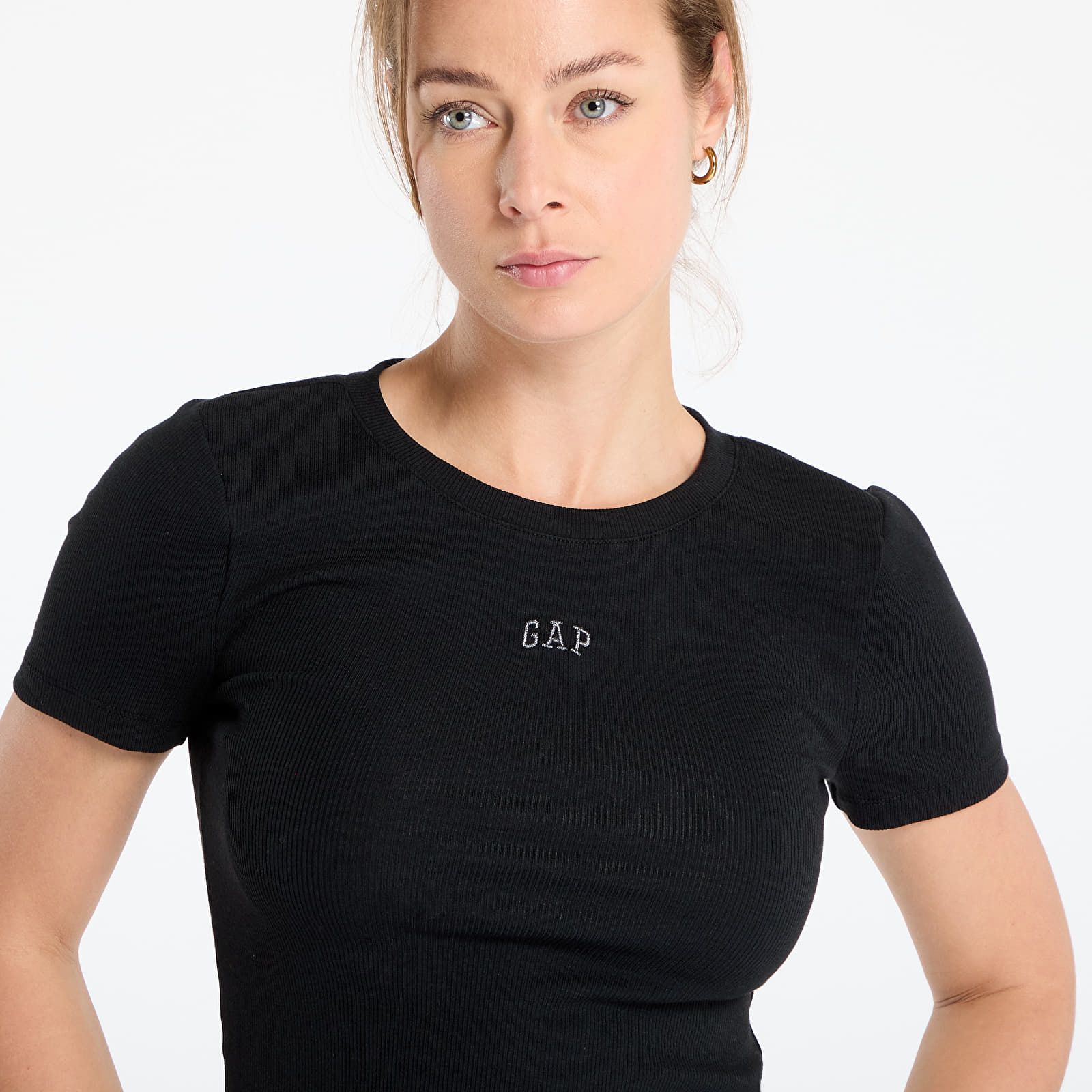 Camisetas GAP Frch Ss Mod Rib Abbrv Tee Black