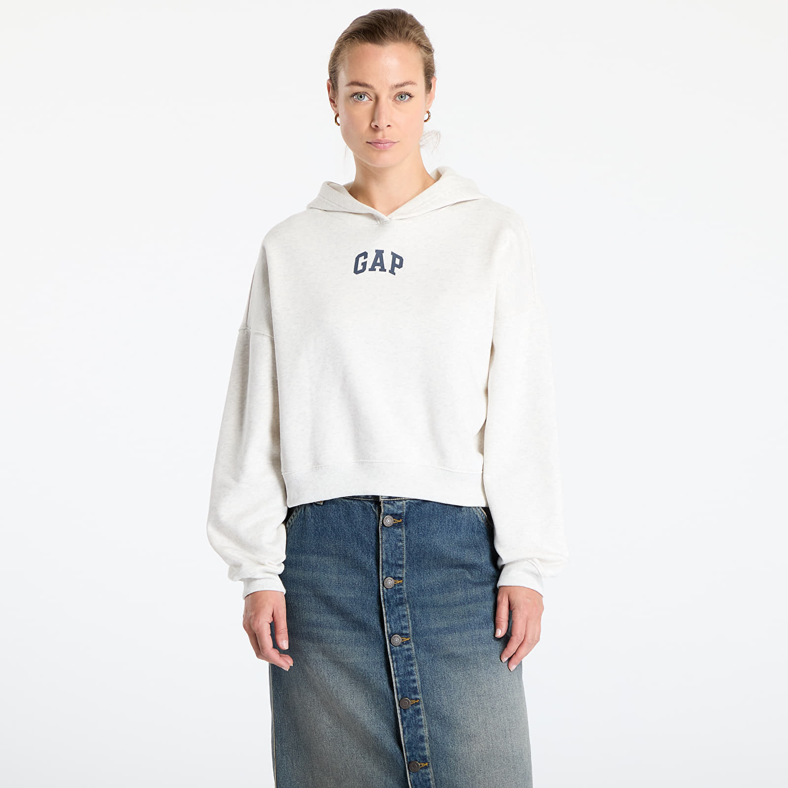Hanorac GAP Cropped Logo Hoodie Grey XS