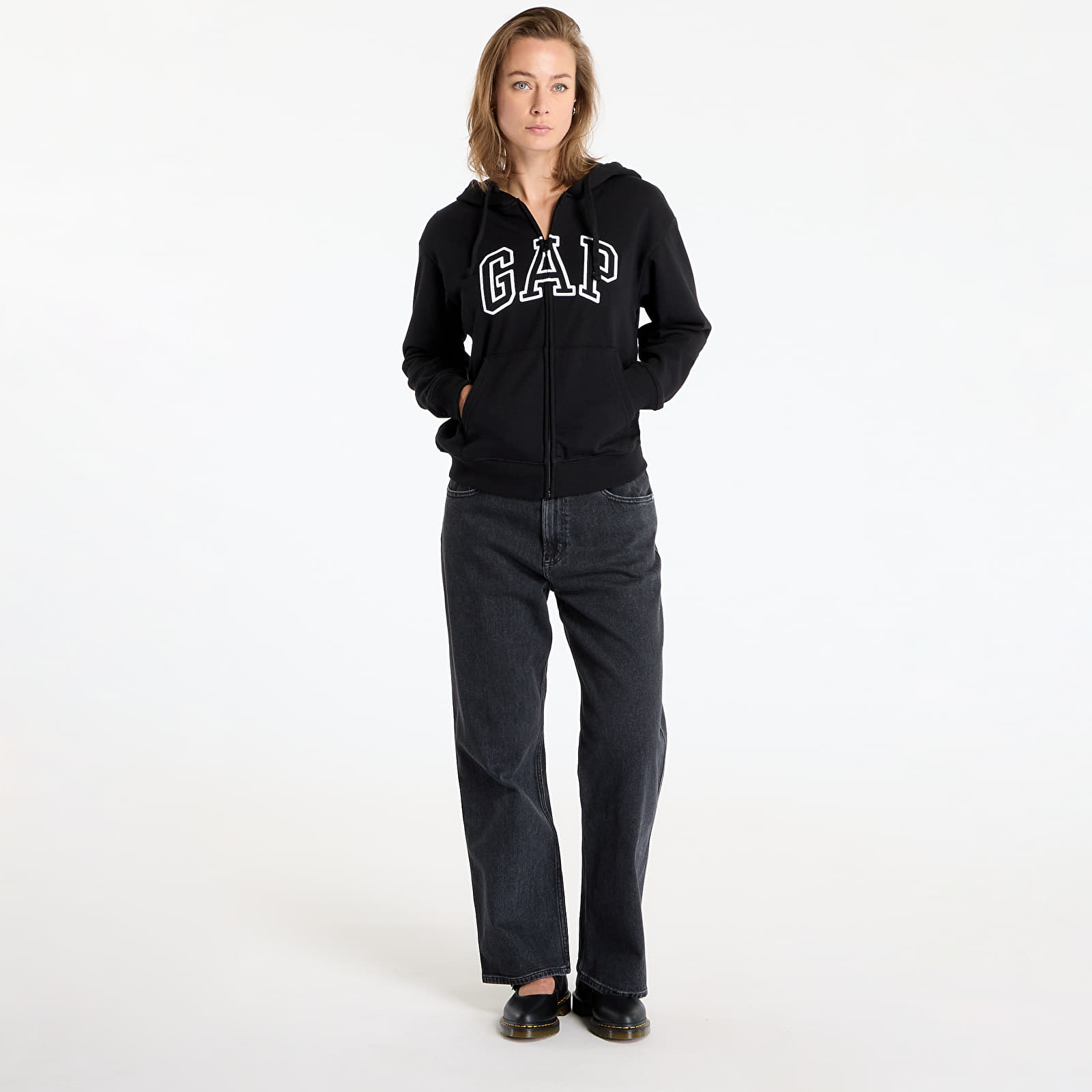 Sudaderas GAP Logo Hoodie Black