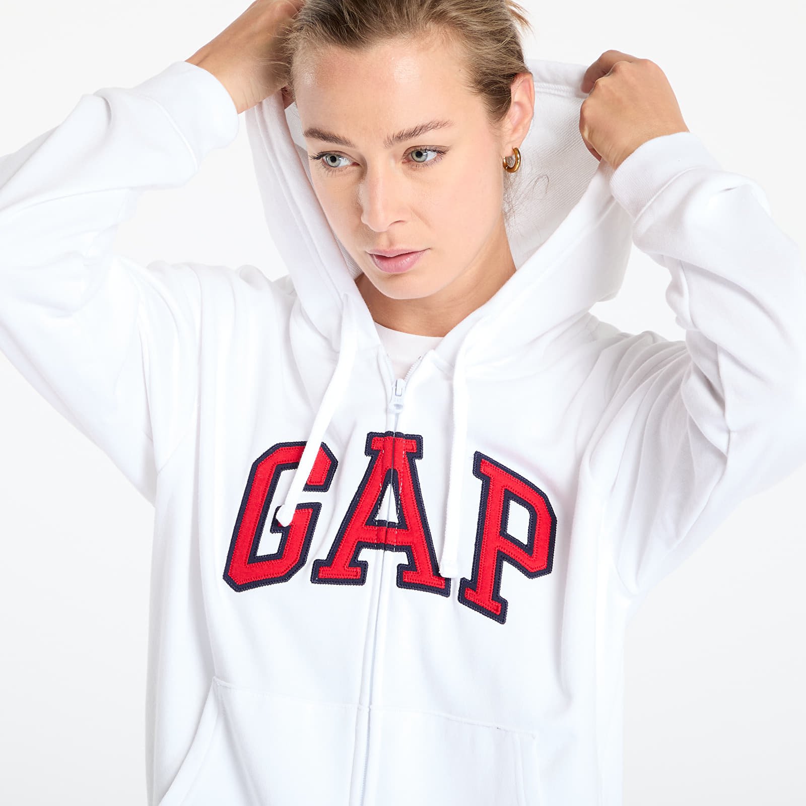 Sudaderas GAP Logo Hoodie White