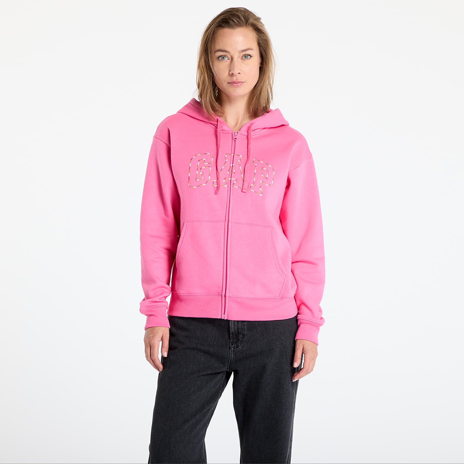 Pulóver GAP Logo Hoodie Pink L akciós termékkép 1