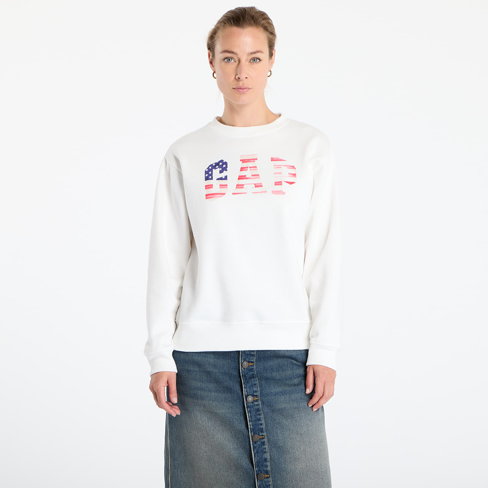Hanorac GAP Heritage Logo Hoodie White L