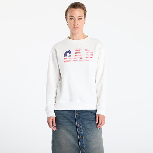 Sweatshirt GAP Heritage Logo Hoodie White