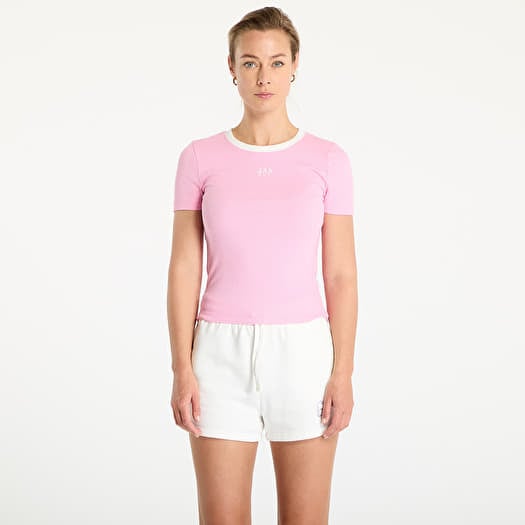 T-paita GAP Cropped Logo T-Shirt Pink
