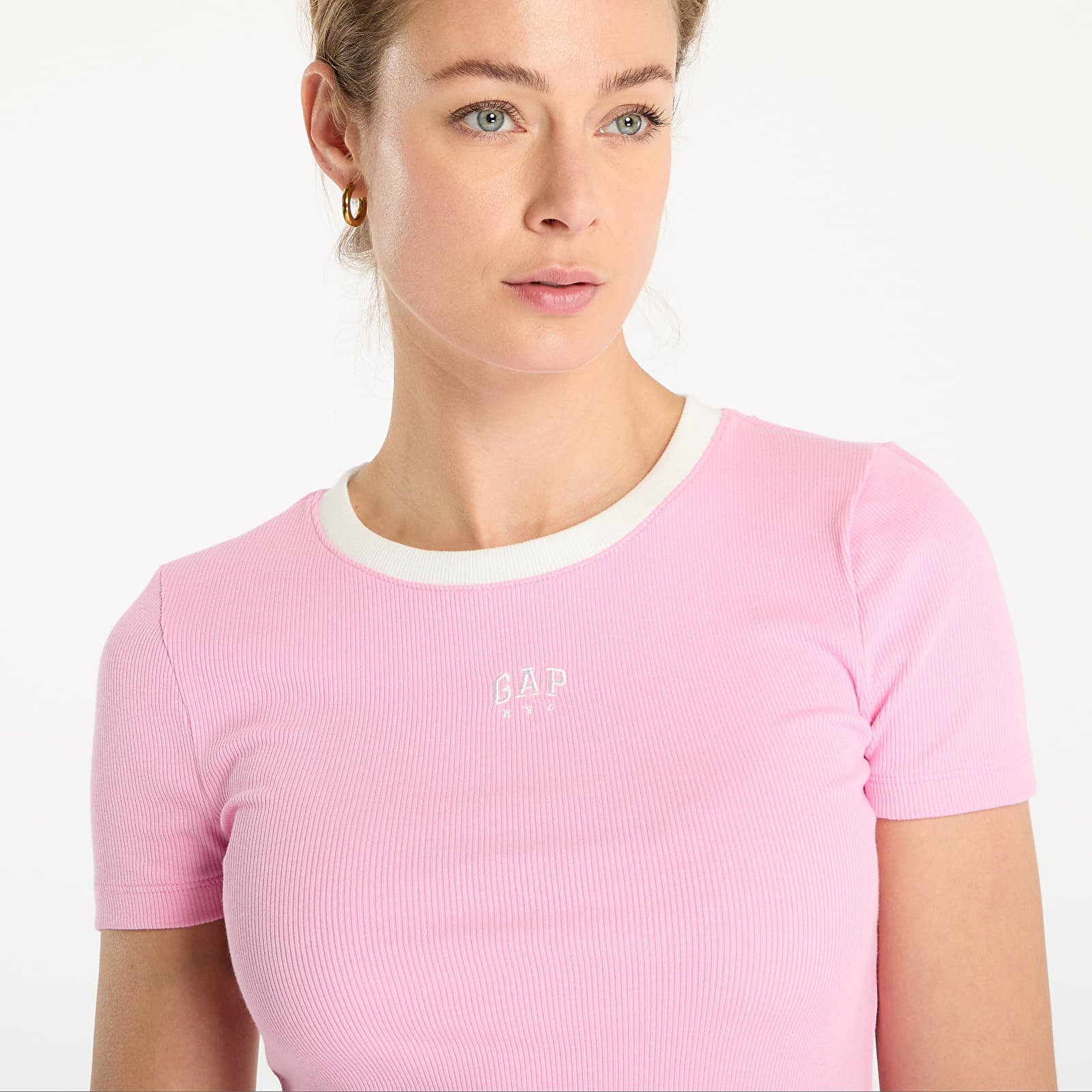 T-shirts GAP Cropped Logo T-Shirt Pink