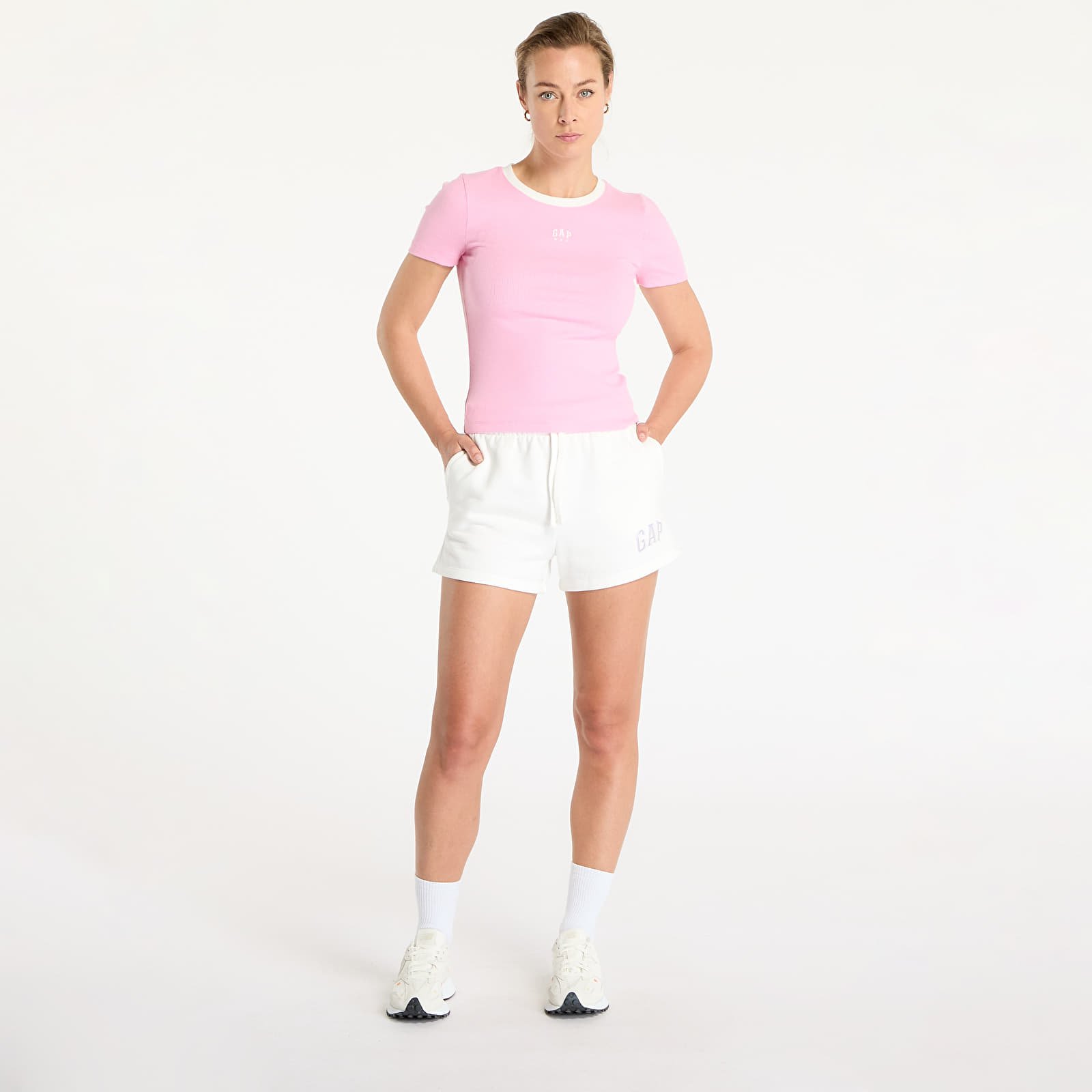 T-shirts GAP Cropped Logo T-Shirt Pink