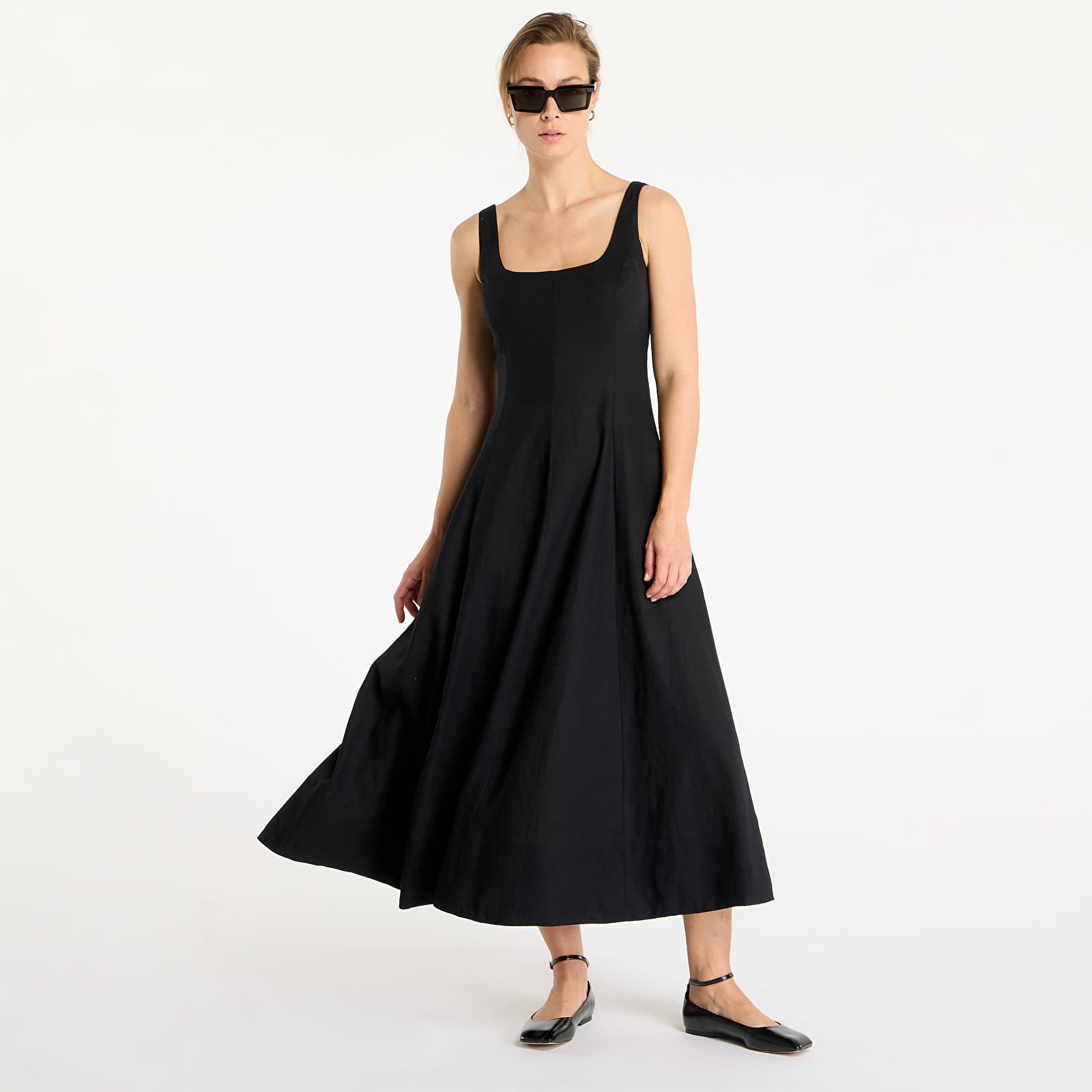  Jurken GAP Sl Sq Neck Maxi True Black