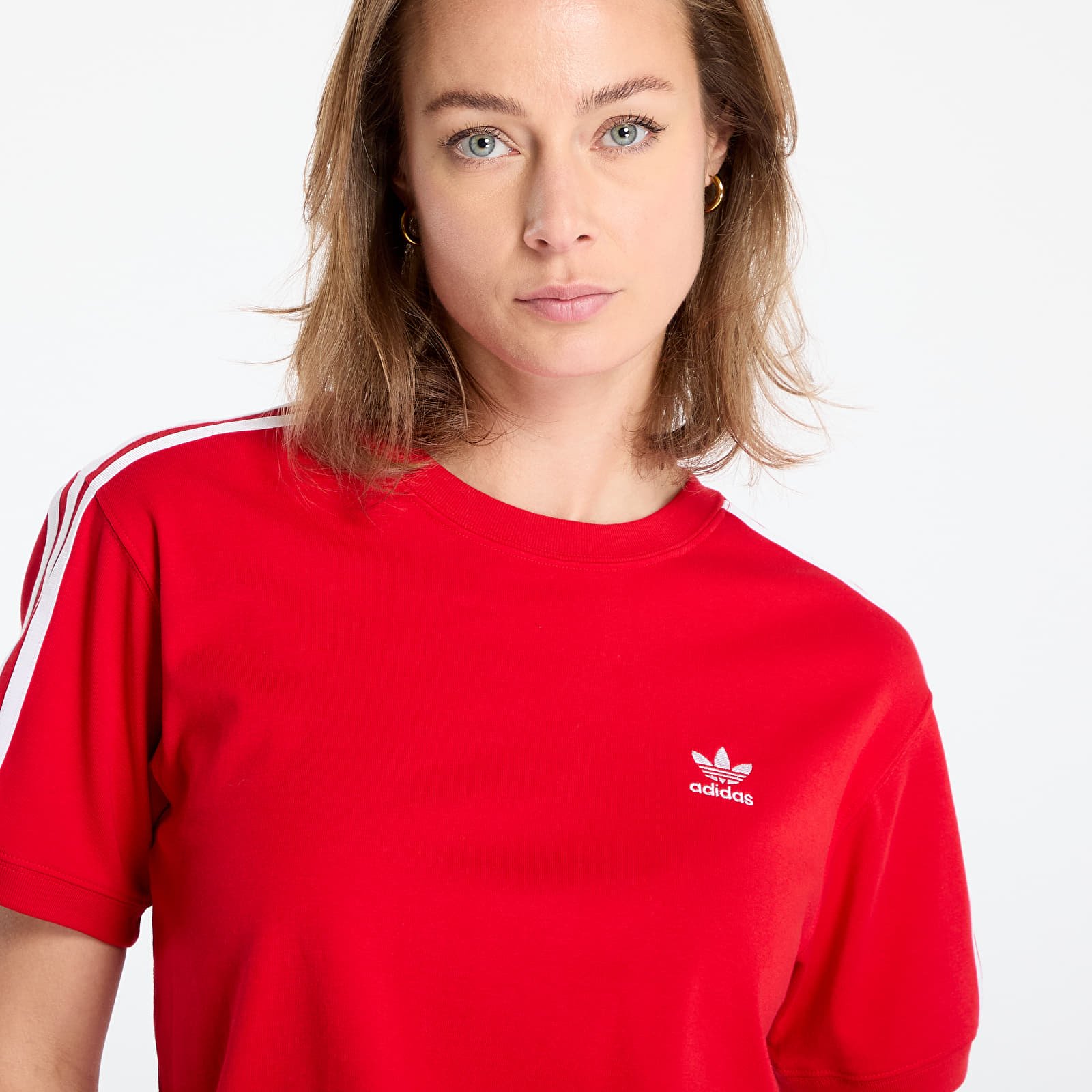 T-särgid adidas 3 Stripe Tee Better Scarlet
