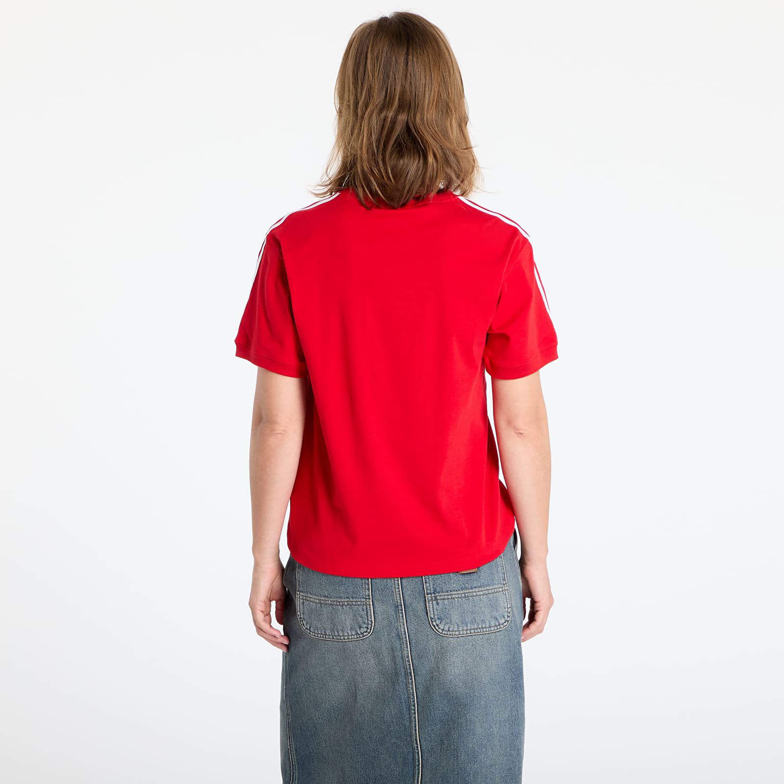 T-särgid adidas 3 Stripe Tee Better Scarlet