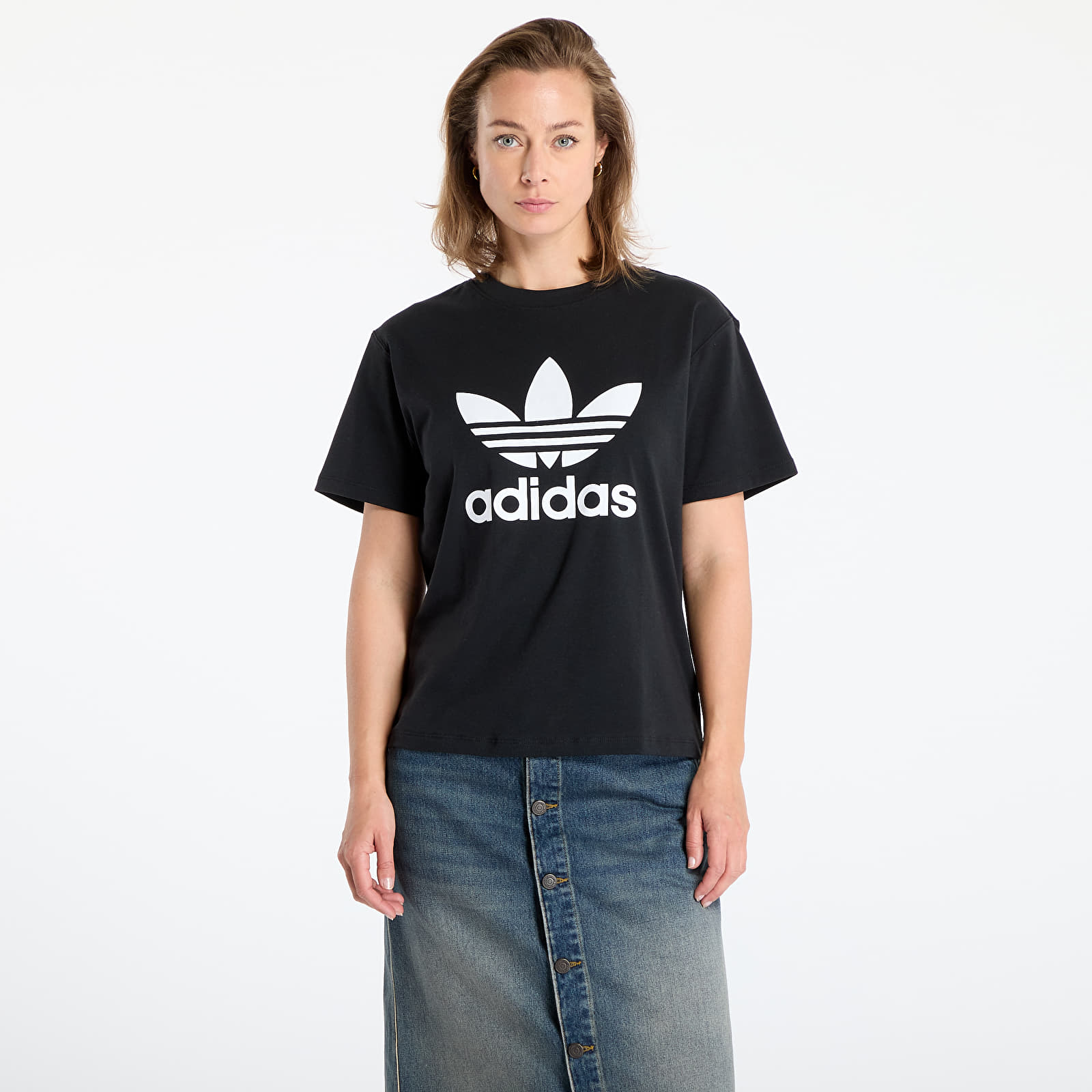 Camisetas adidas Trefoil Regular Tee Black
