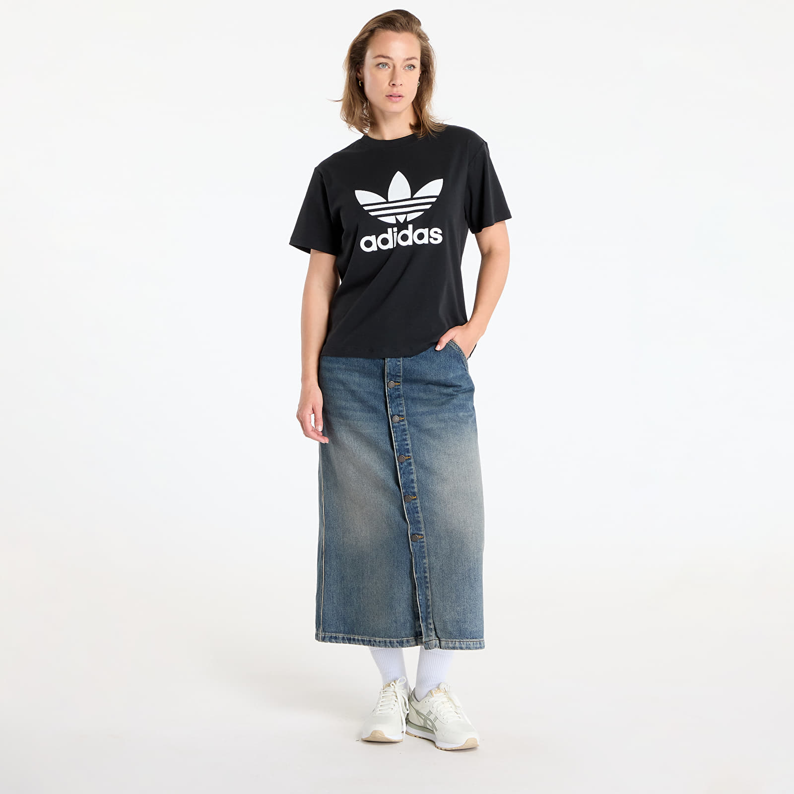 Camisetas adidas Trefoil Regular Tee Black