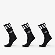 adidas 3-Stripes High Crew Socks 3-Pack Black/ Lucid Red/ Lucid Blue