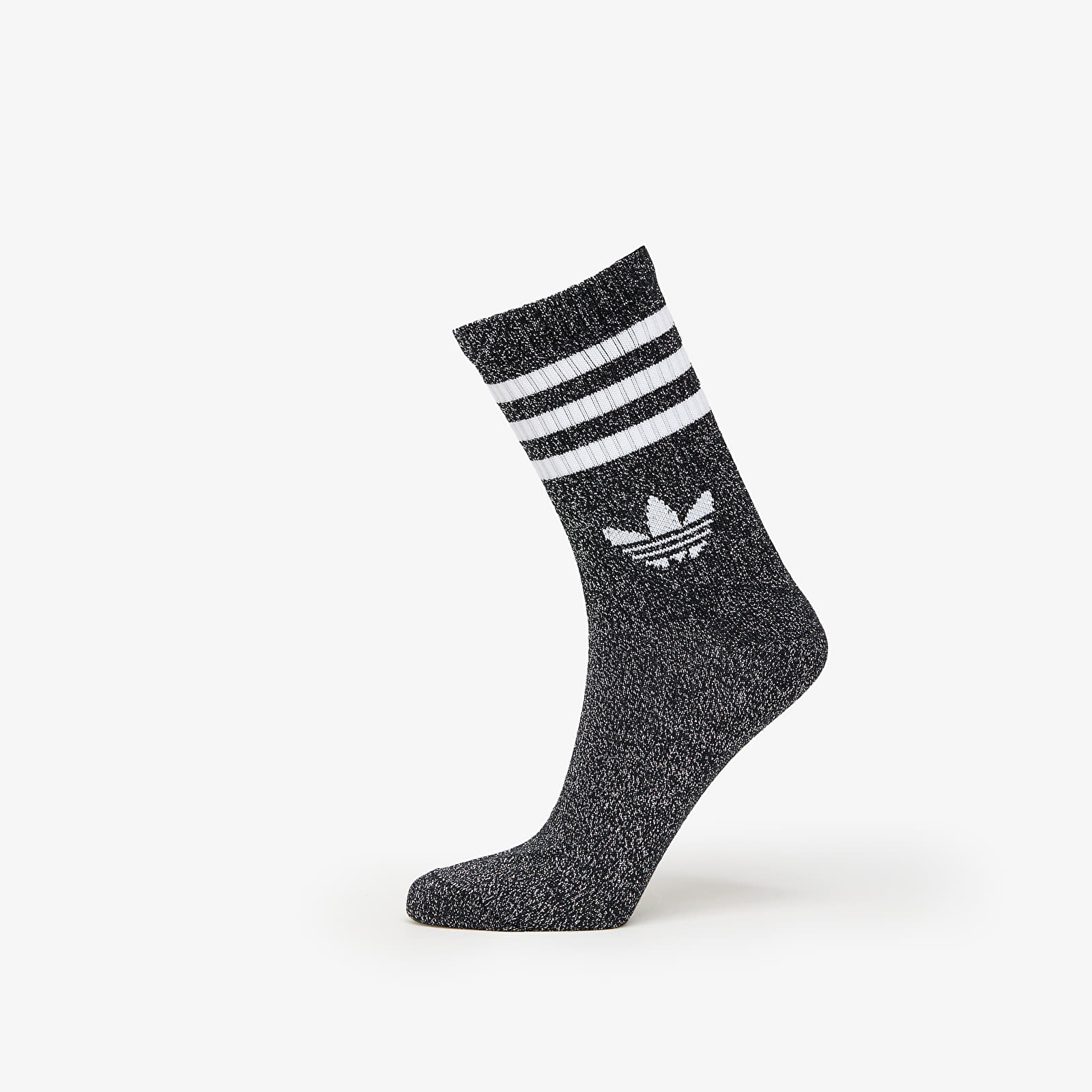 Calcetines para hombre adidas 3-Stripes Glitter Crew Socks 2-Pack Black/ Lucid Red/ Lucid Blue