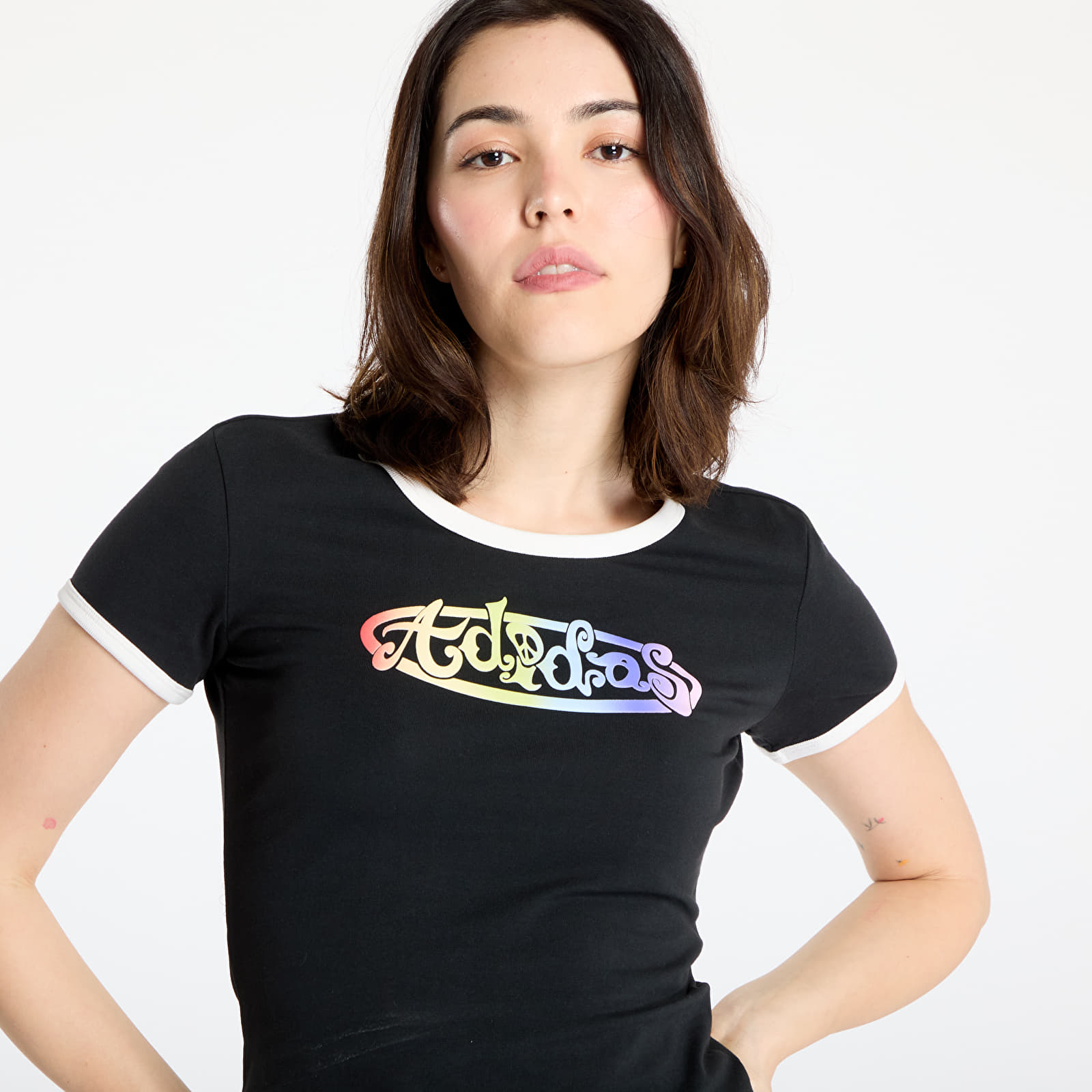 Camisetas de mujer adidas x Jeremy Scott Graphic Slim T-Shirt Black