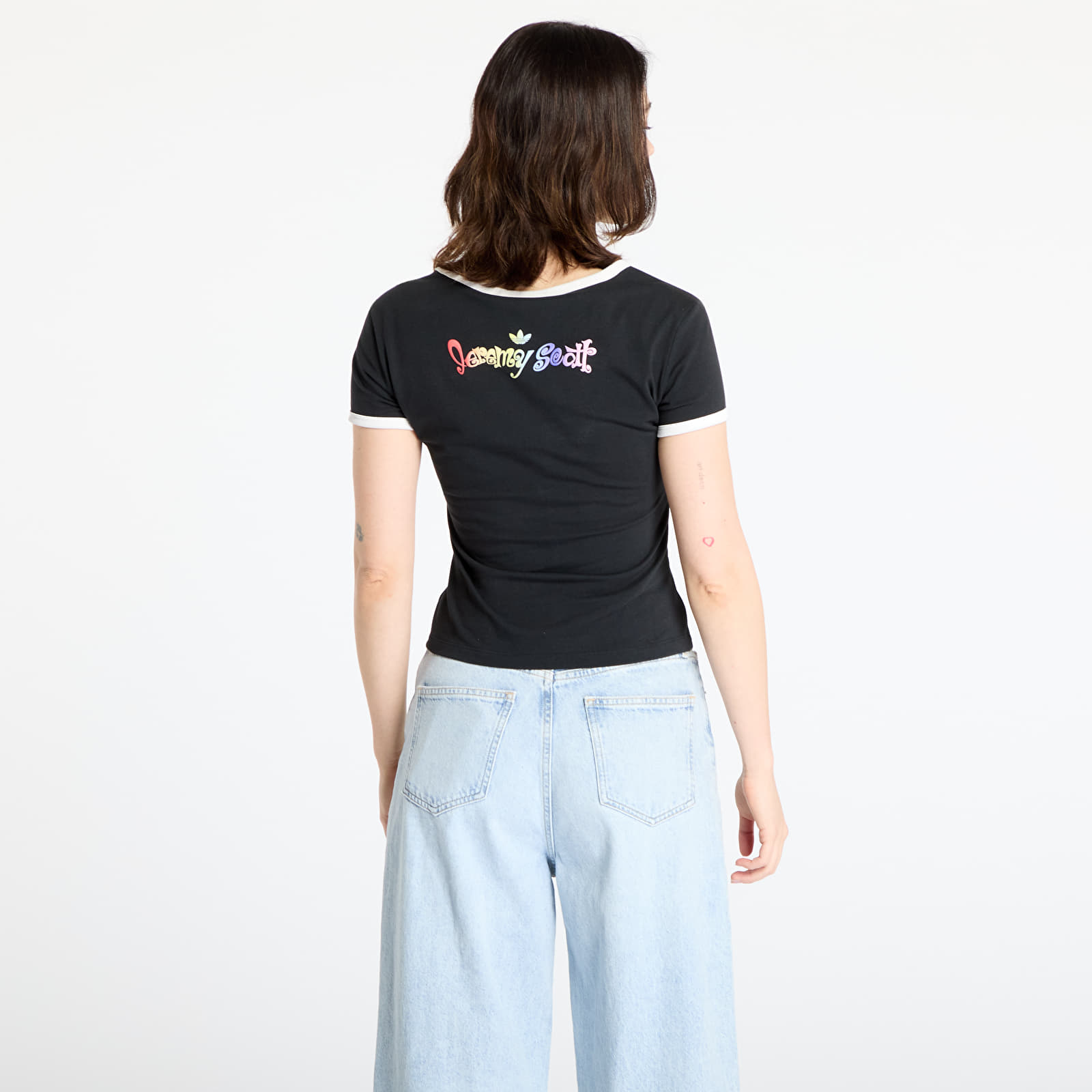 Camisetas de mujer adidas x Jeremy Scott Graphic Slim T-Shirt Black