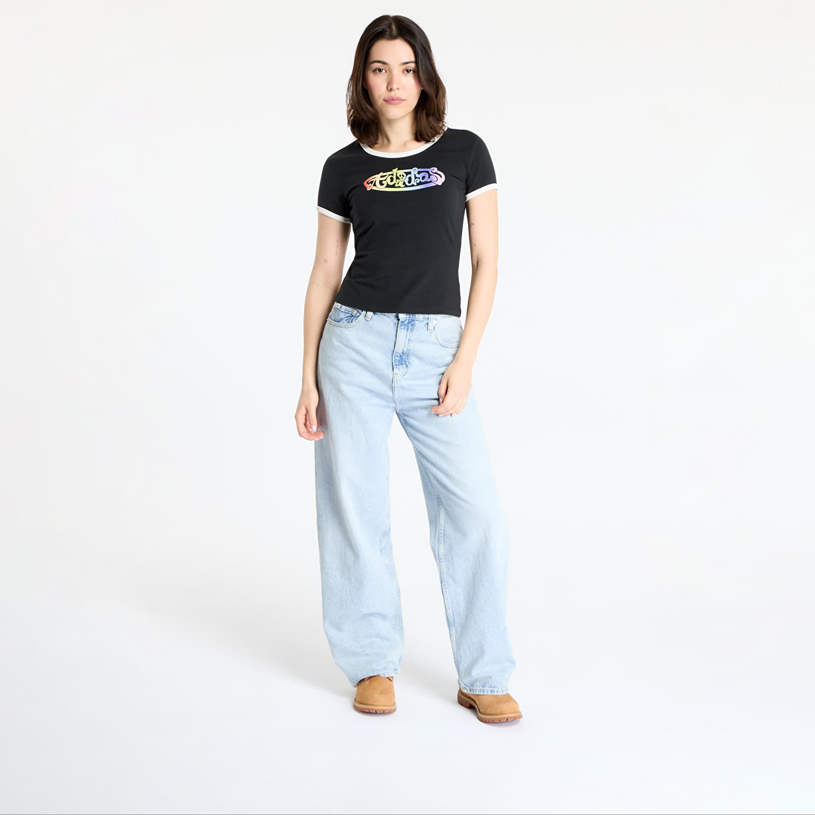 Camisetas de mujer adidas x Jeremy Scott Graphic Slim T-Shirt Black