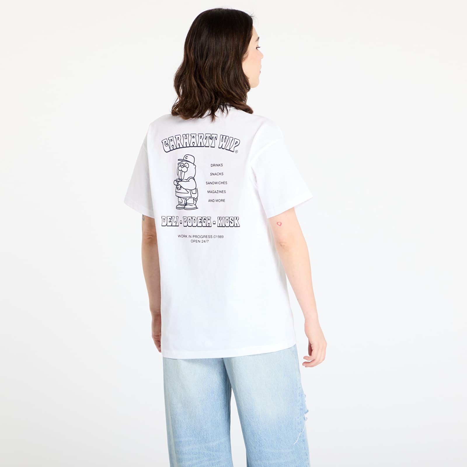 Heren T-shirts Carhartt WIP Short Sleeve Sandwich T-Shirt UNISEX White