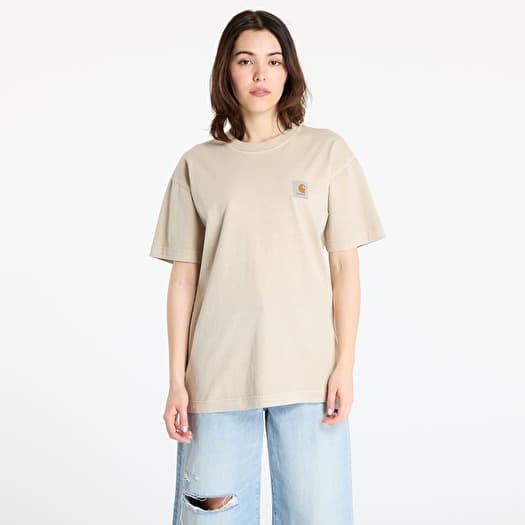 T-shirt Carhartt WIP Short Sleeve Nelson T-Shirt UNISEX Fleur De Sel Garment Dyed