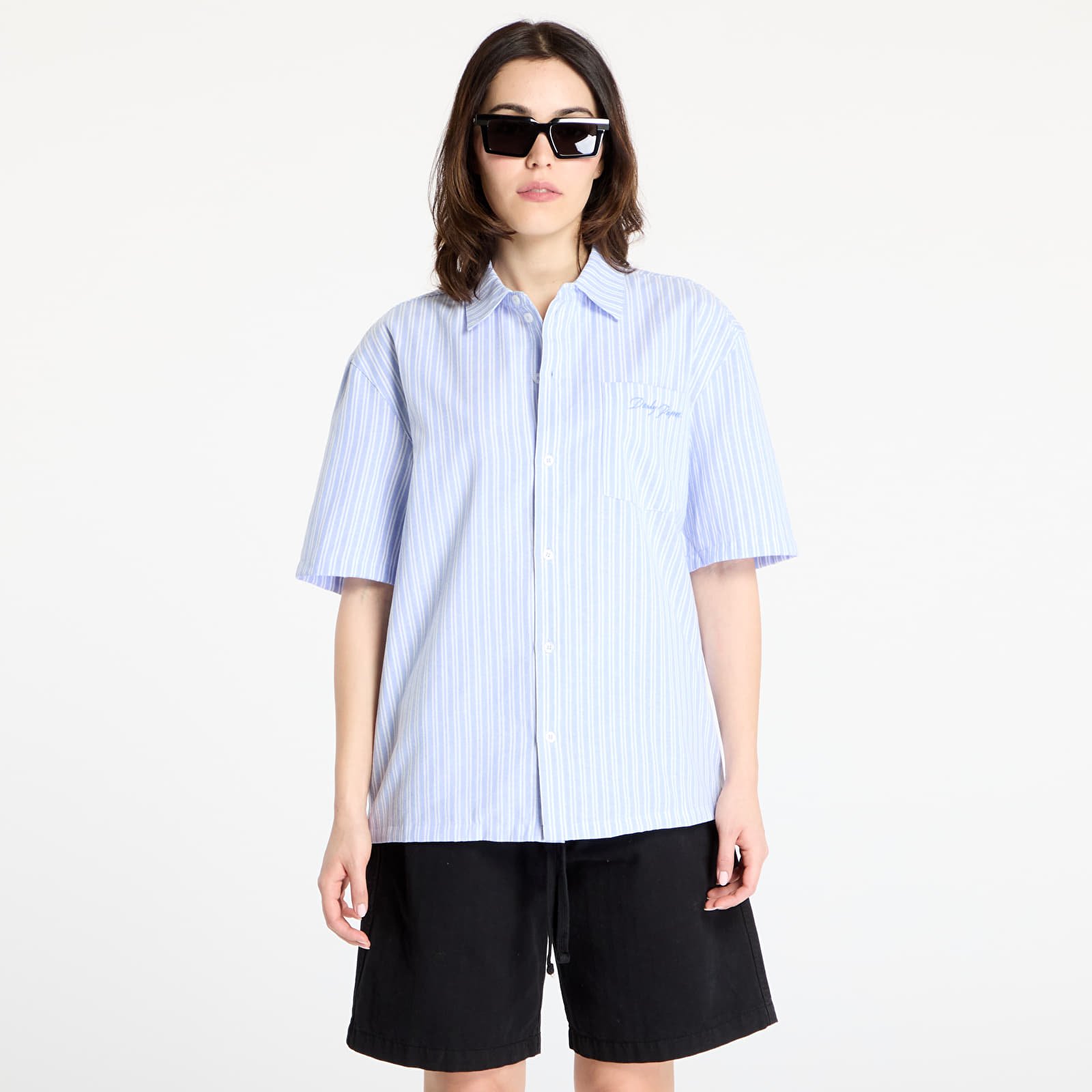 Camisas para hombre Daily Paper Stripe Short Sleeve Shirt UNISEX Stripe