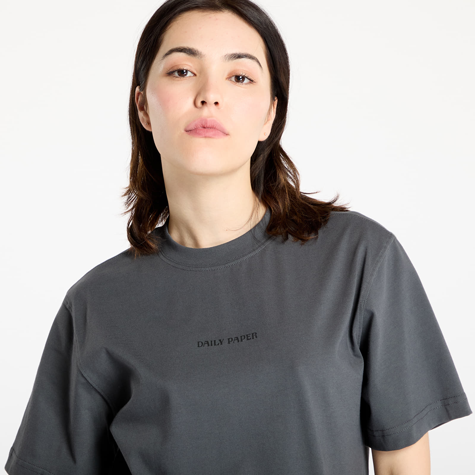 Camisetas hombre Daily Paper Tin Lid T-Shirt UNISEX Black Oyster