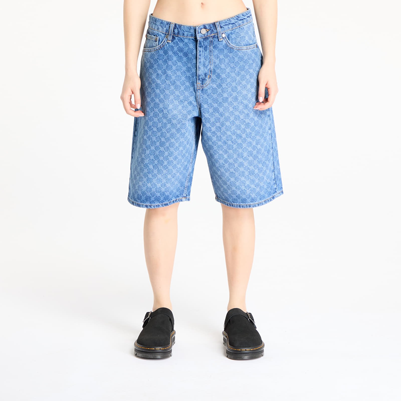Pantalones cortos para hombre Daily Paper Monogram Denim Shorts Blue