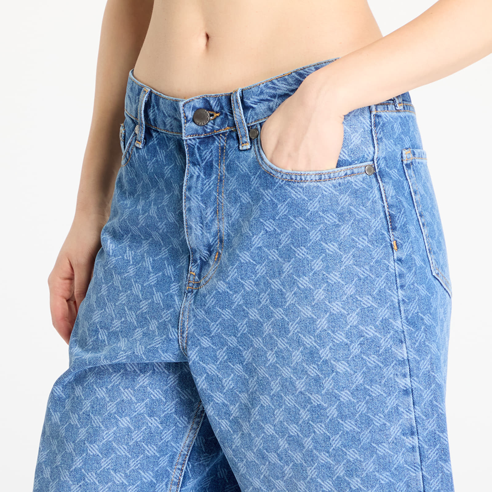 Pantalones cortos para hombre Daily Paper Monogram Denim Shorts Blue