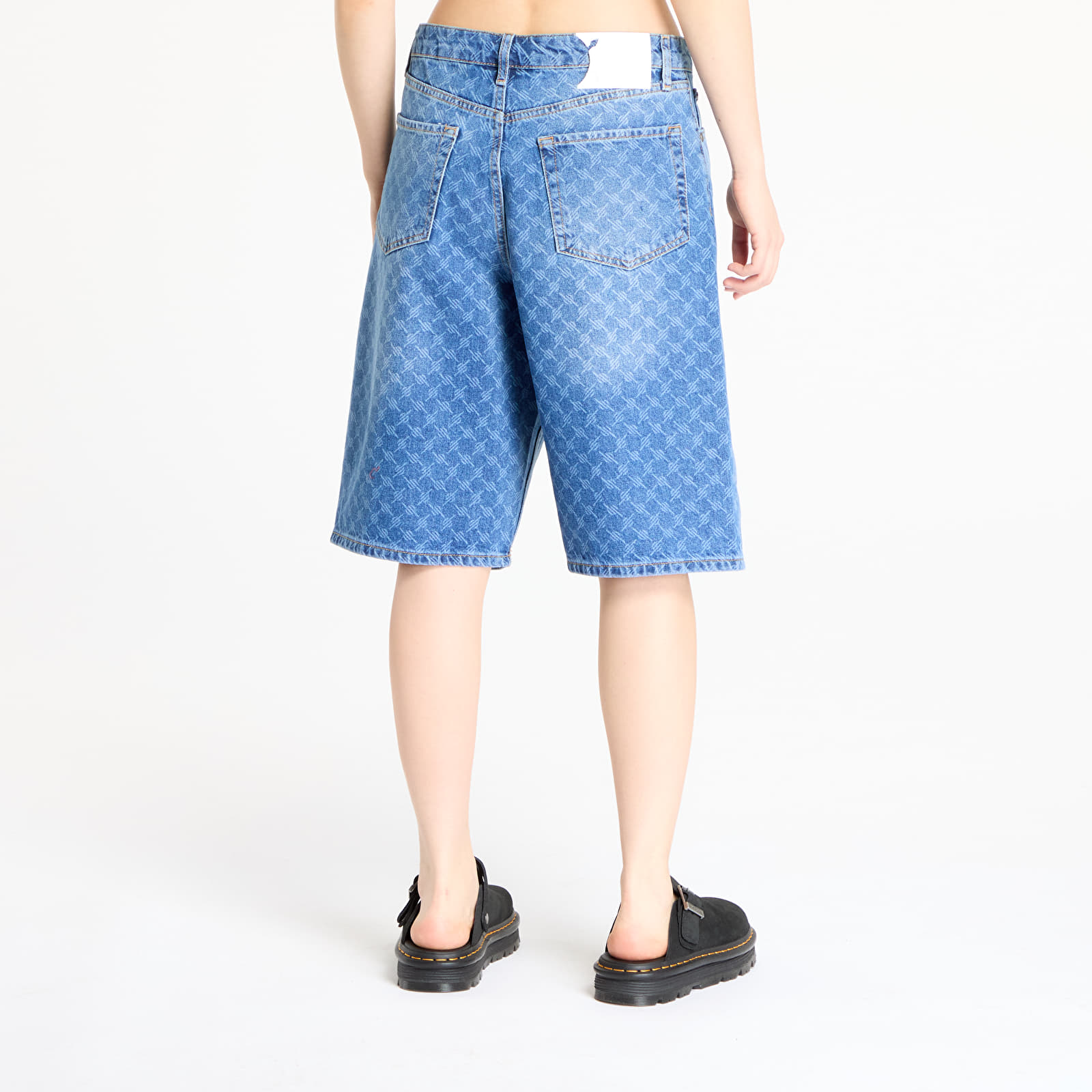 Pantalones cortos para hombre Daily Paper Monogram Denim Shorts Blue