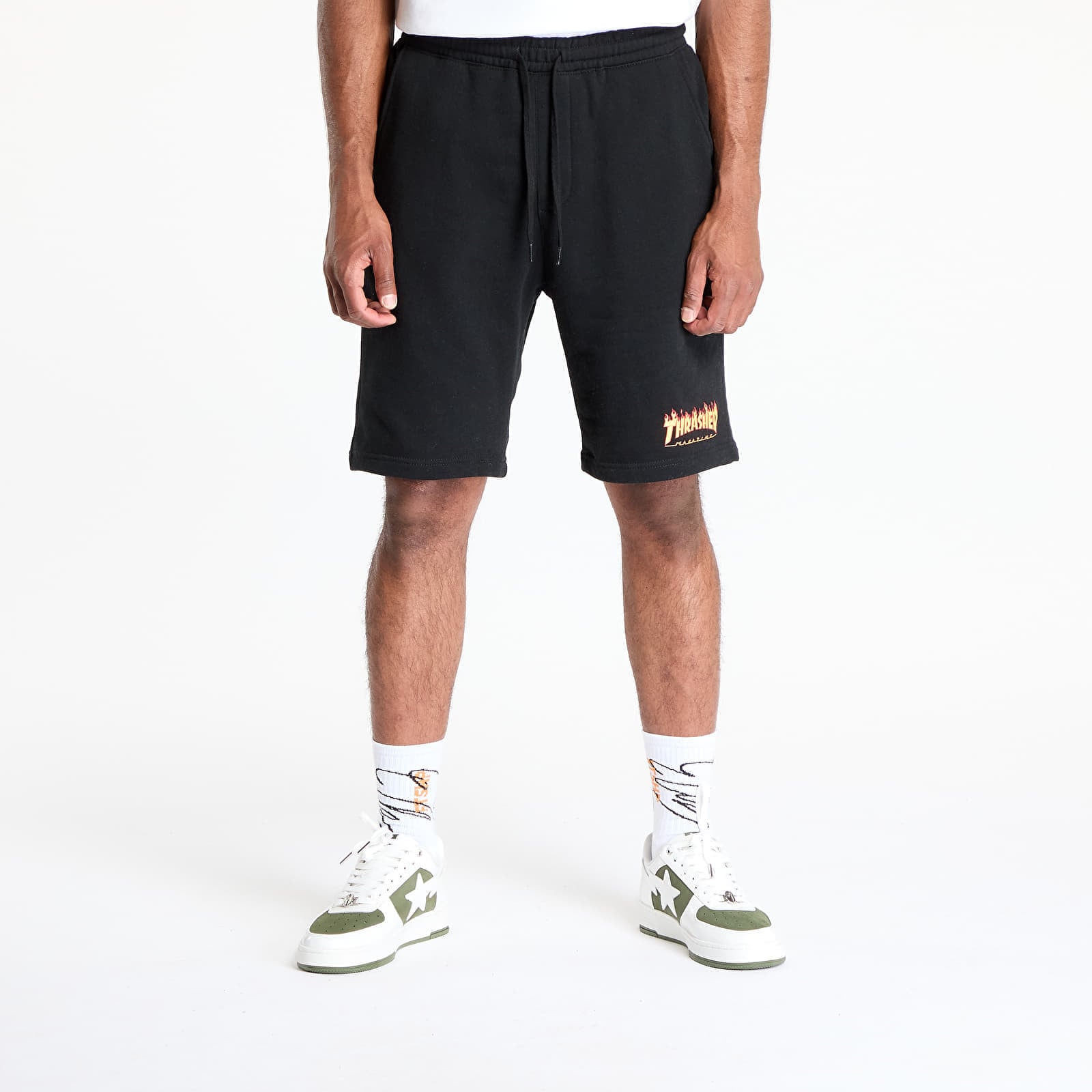 Къси панталони Thrasher Flame P.E. Shorts Black M