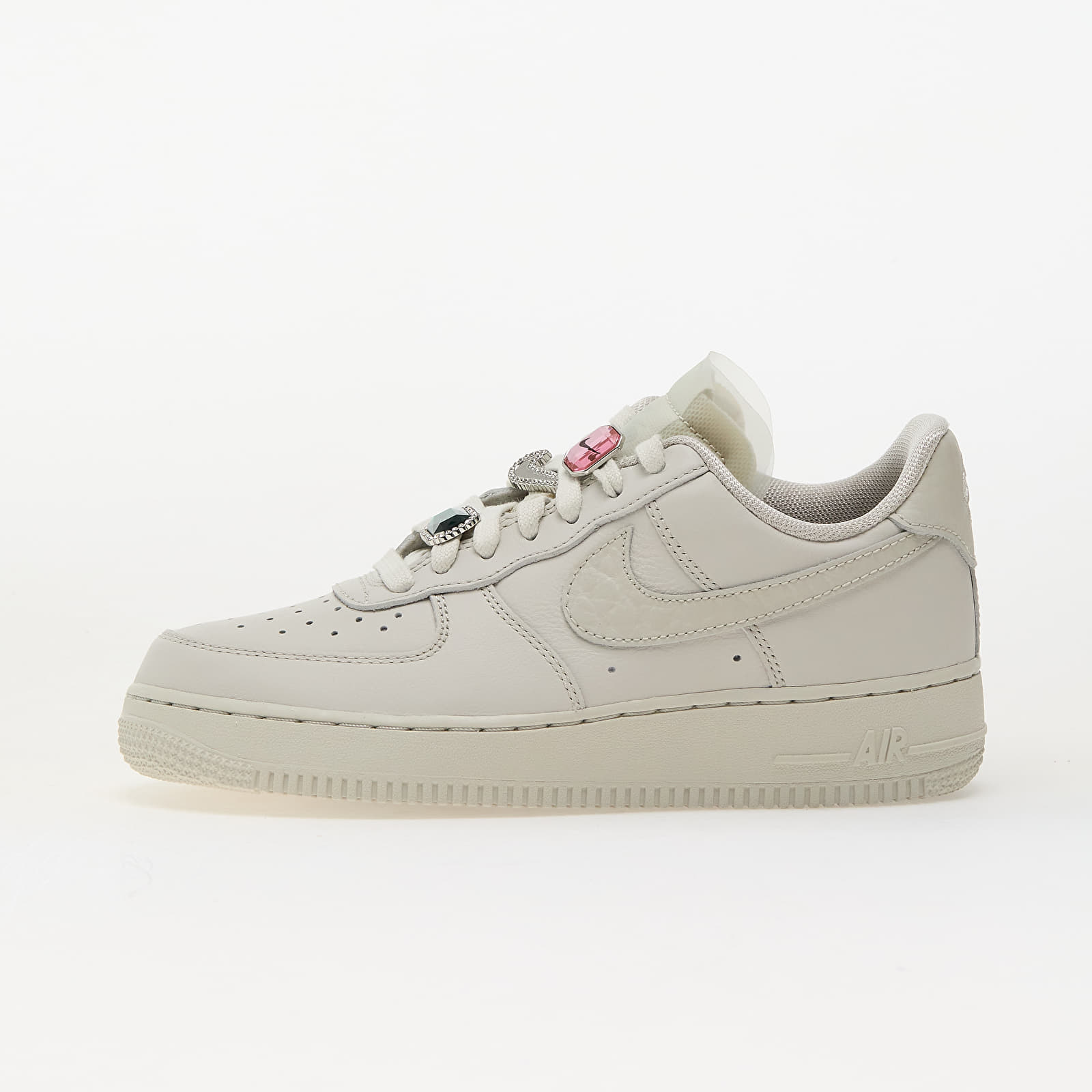 Zapatillas mujer Nike W Air Force 1 Low Premium Light Bone/ Light Bone-Kelly Green
