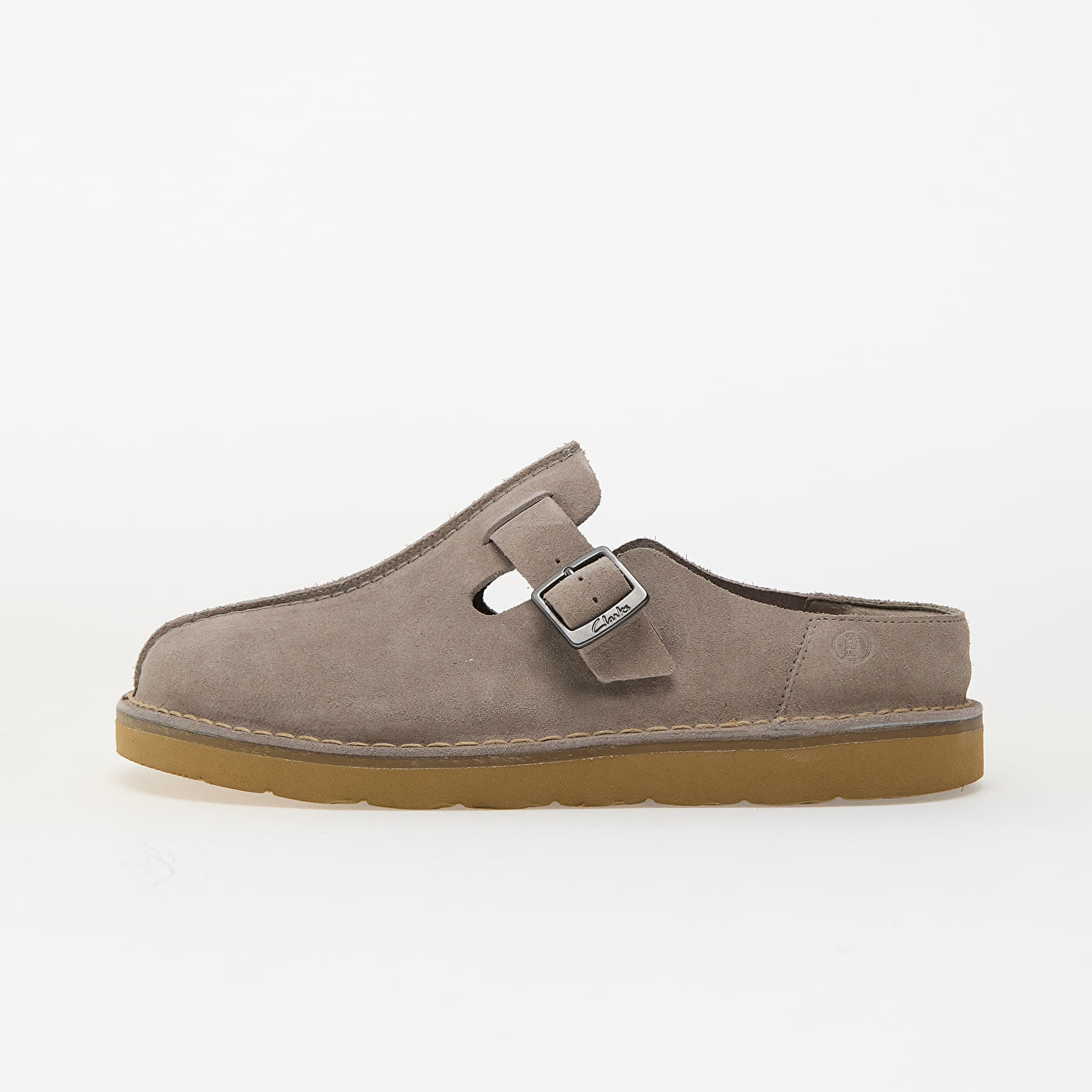 Men's sneakers and shoes Clarks Originals Solsbury Mule Grey Suede