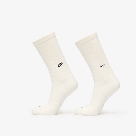 Nike Everyday Cushioned Crew Socks 2-Pack Sail/ Black