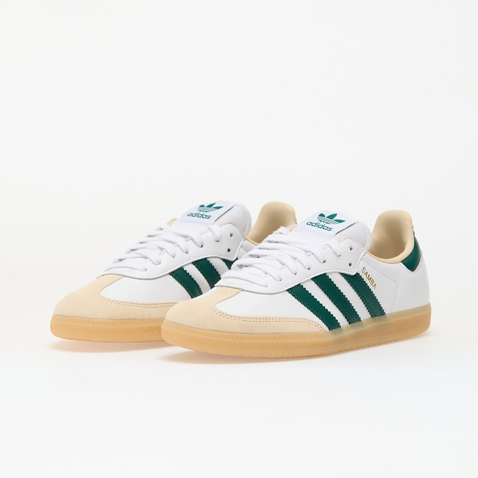 Vyriški sportbačiai ir batai adidas Samba OG Ftwr White/ Collegiate Green