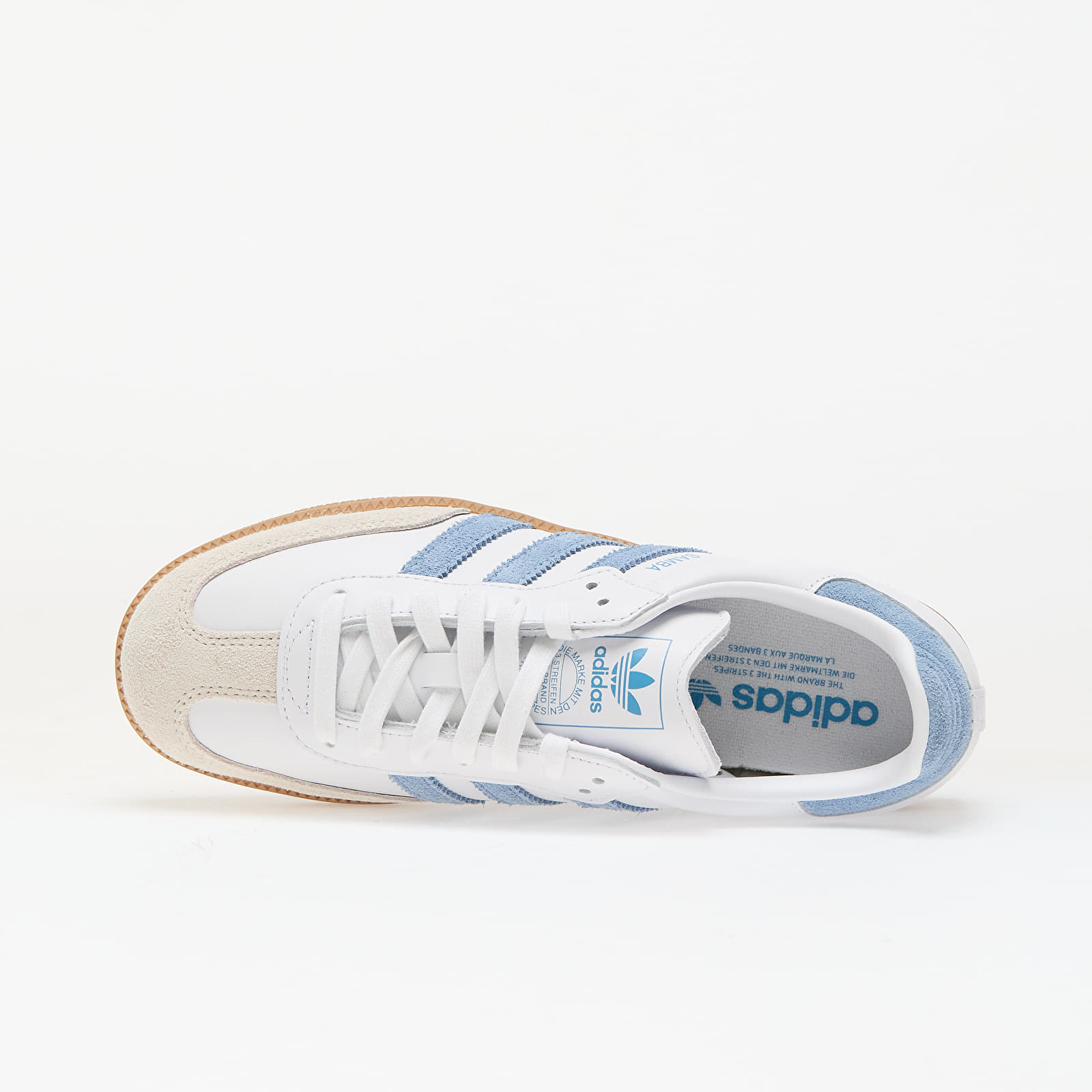 Women's sneakers and shoes adidas Samba OG Ftwr White/ Alumina/ Gum 3
