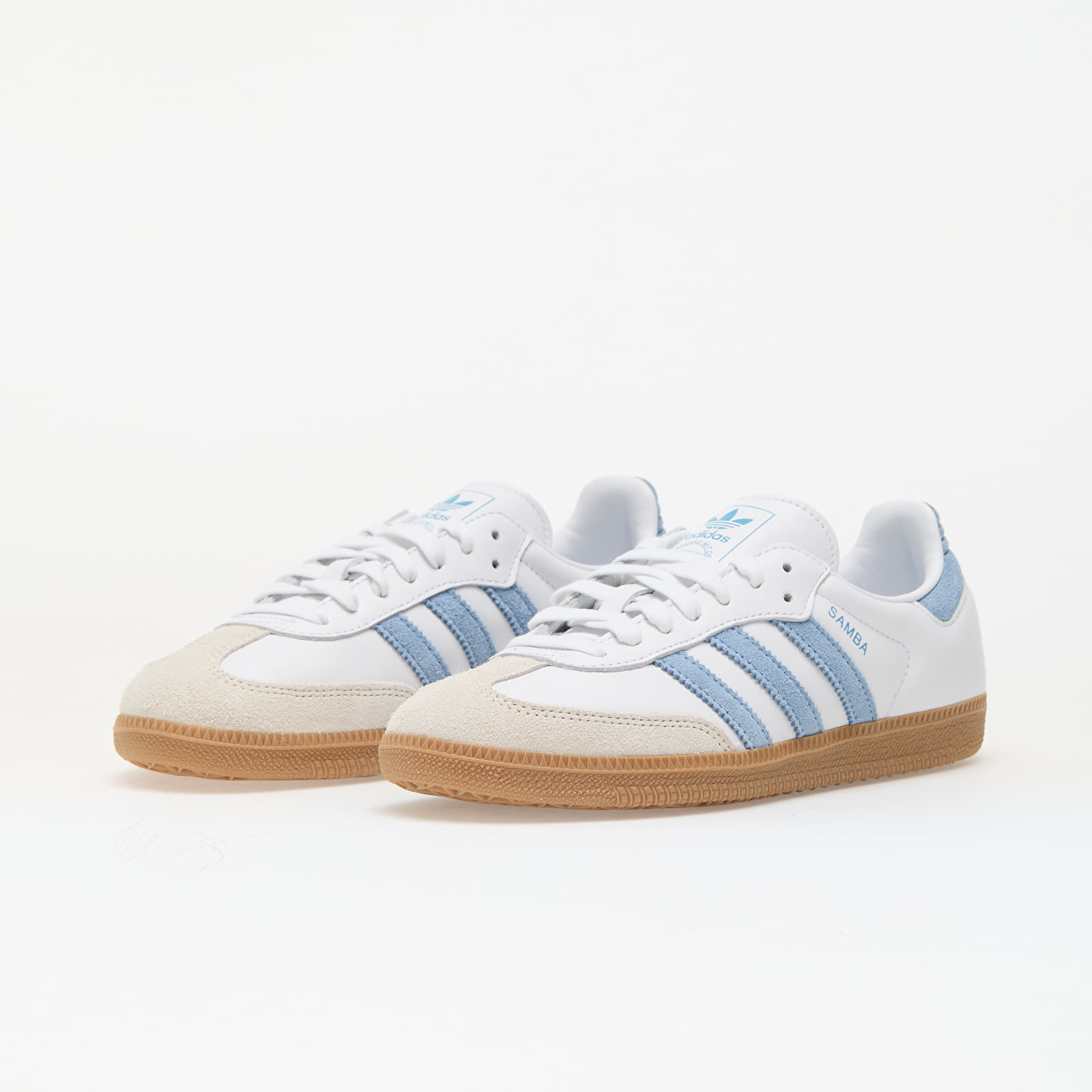 Women's sneakers and shoes adidas Samba OG Ftwr White/ Alumina/ Gum 3