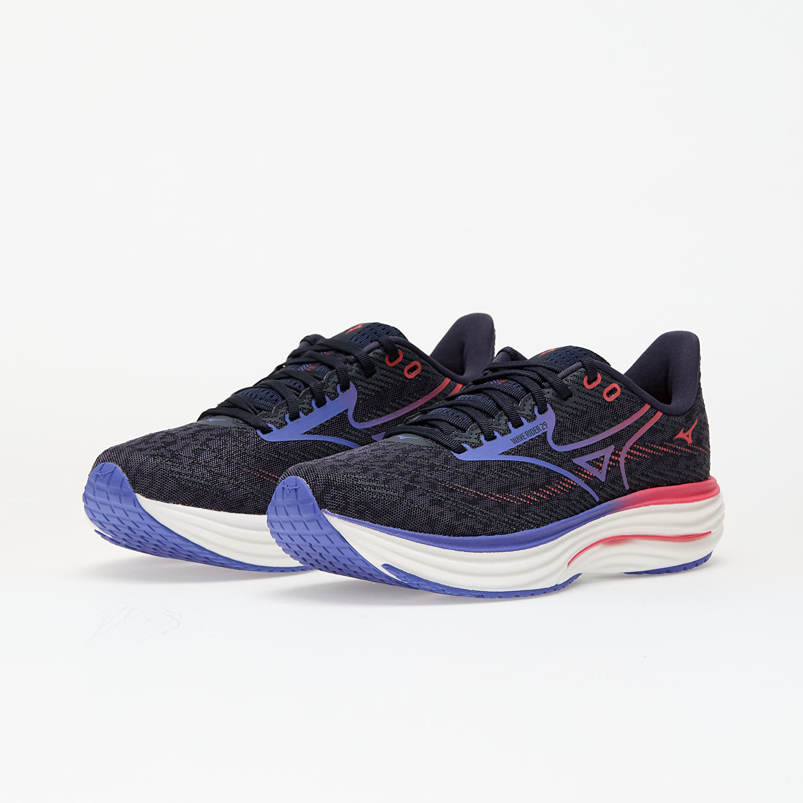 Women's sneakers and shoes Mizuno Wave Rider 29 W Odyssey Gray/ Iris Bloom/ Calyps